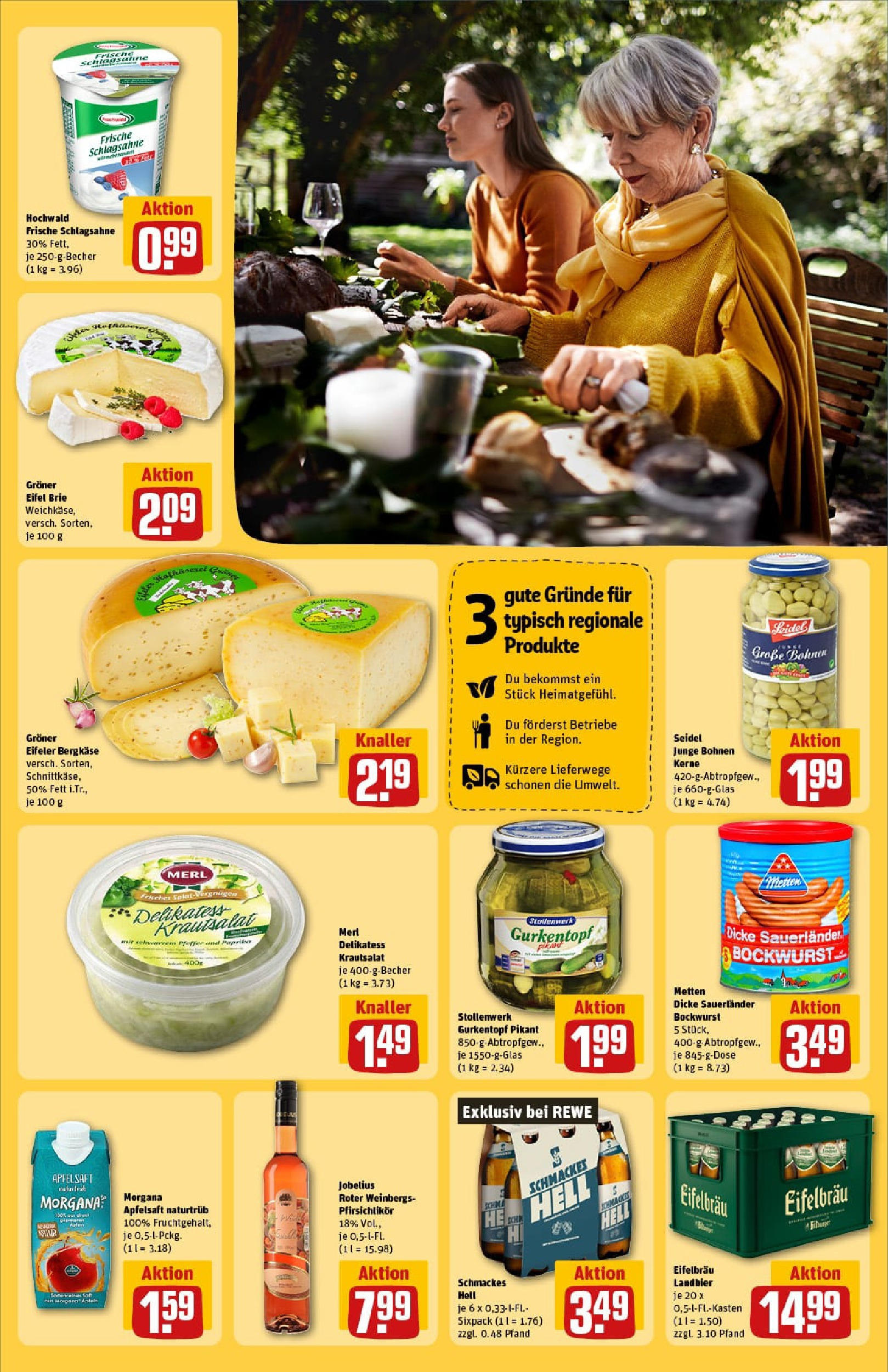 REWE Prospekt ab 27.07.2025 zum Blättern » Angebote | Seite: 27 | Produkte: Dicke sauerlander bockwurst, Schlagsahne, Bier, Apfelsaft REWE Prospekt ab 27.07.2025 zum Blättern » Angebote | Seite: 27 | Produkte: Dicke sauerlander bockwurst, Schlagsahne, Bier, Apfelsaft