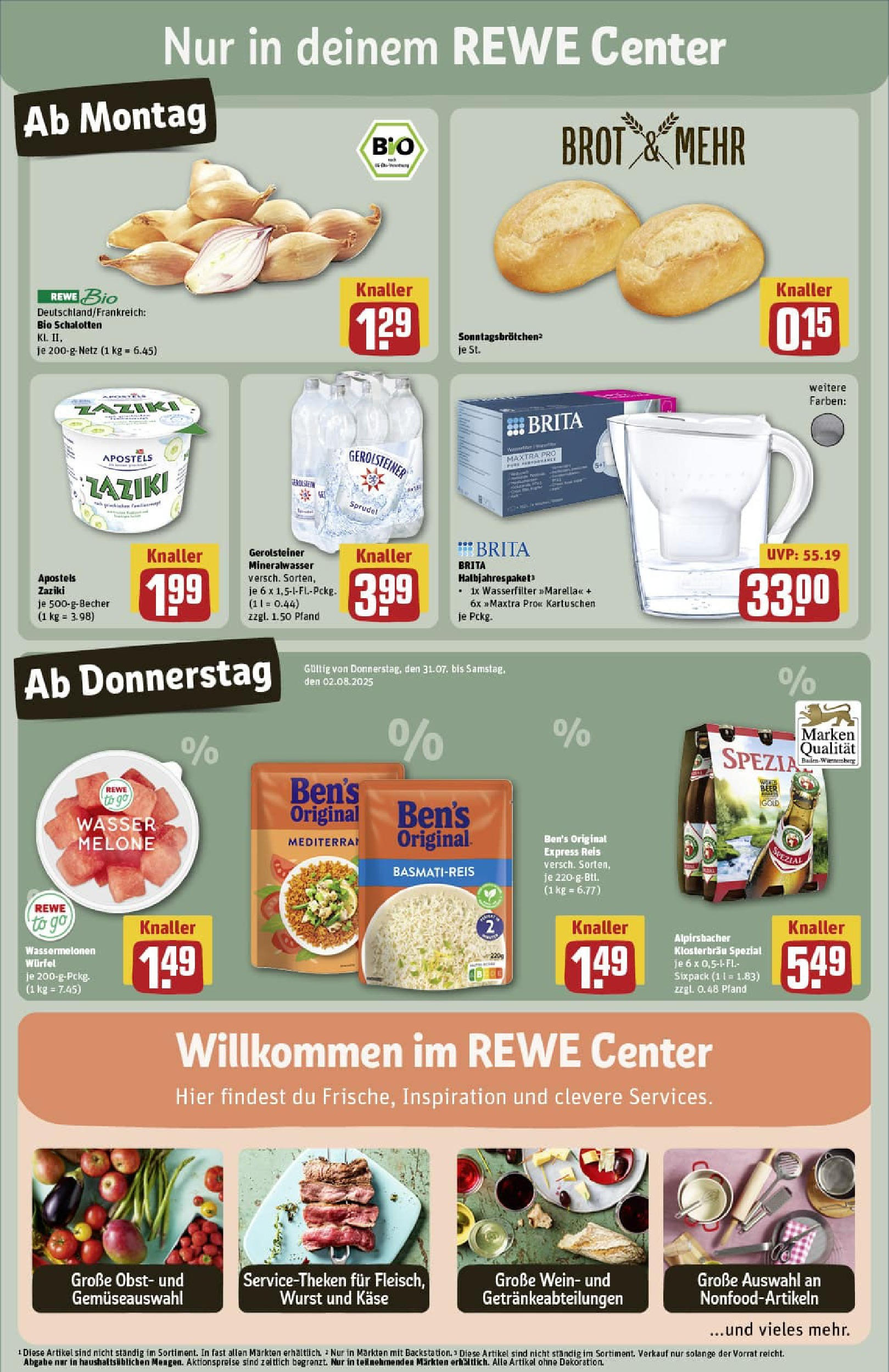 REWE Prospekt ab 27.07.2025 zum Blättern » Angebote | Seite: 3 | Produkte: Obst, Wein, Reis, Gerolsteiner REWE Prospekt ab 27.07.2025 zum Blättern » Angebote | Seite: 3 | Produkte: Obst, Wein, Reis, Gerolsteiner