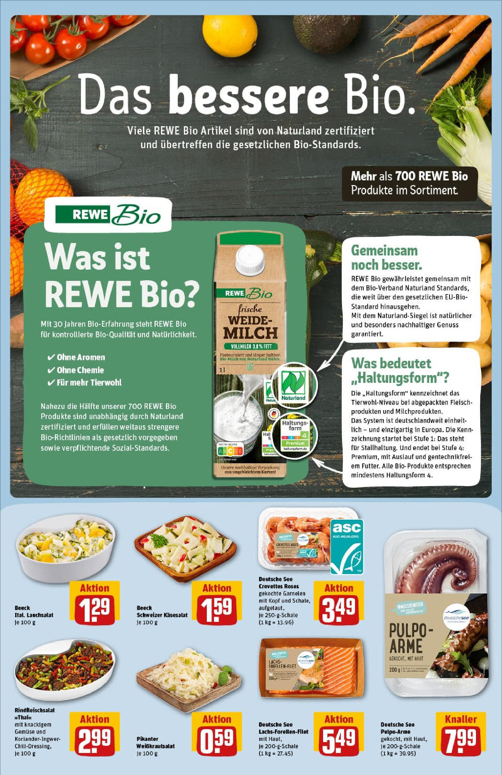 REWE Prospekt ab 27.07.2025 zum Blättern » Angebote | Seite: 16 | Produkte: Garnelen, Lachs, Gemüse, Fleisch REWE Prospekt ab 27.07.2025 zum Blättern » Angebote | Seite: 16 | Produkte: Garnelen, Lachs, Gemüse, Fleisch