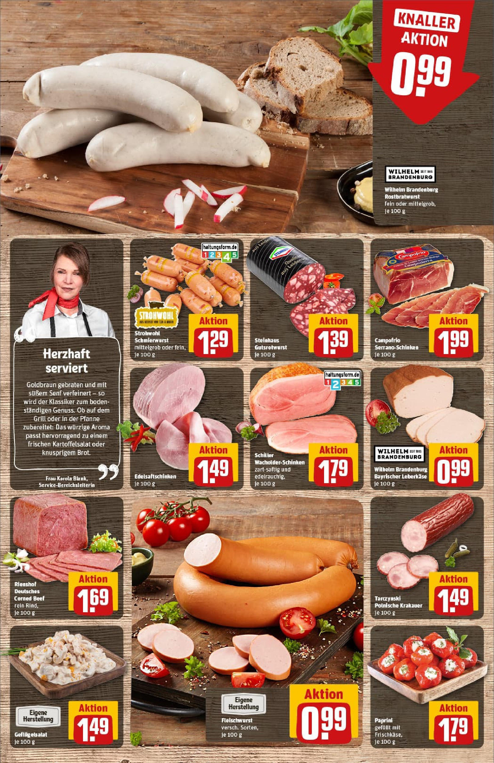 REWE Prospekt ab 27.07.2025 zum Blättern » Angebote | Seite: 14 | Produkte: Grill, Serrano schinken, Schinken, Leberkase