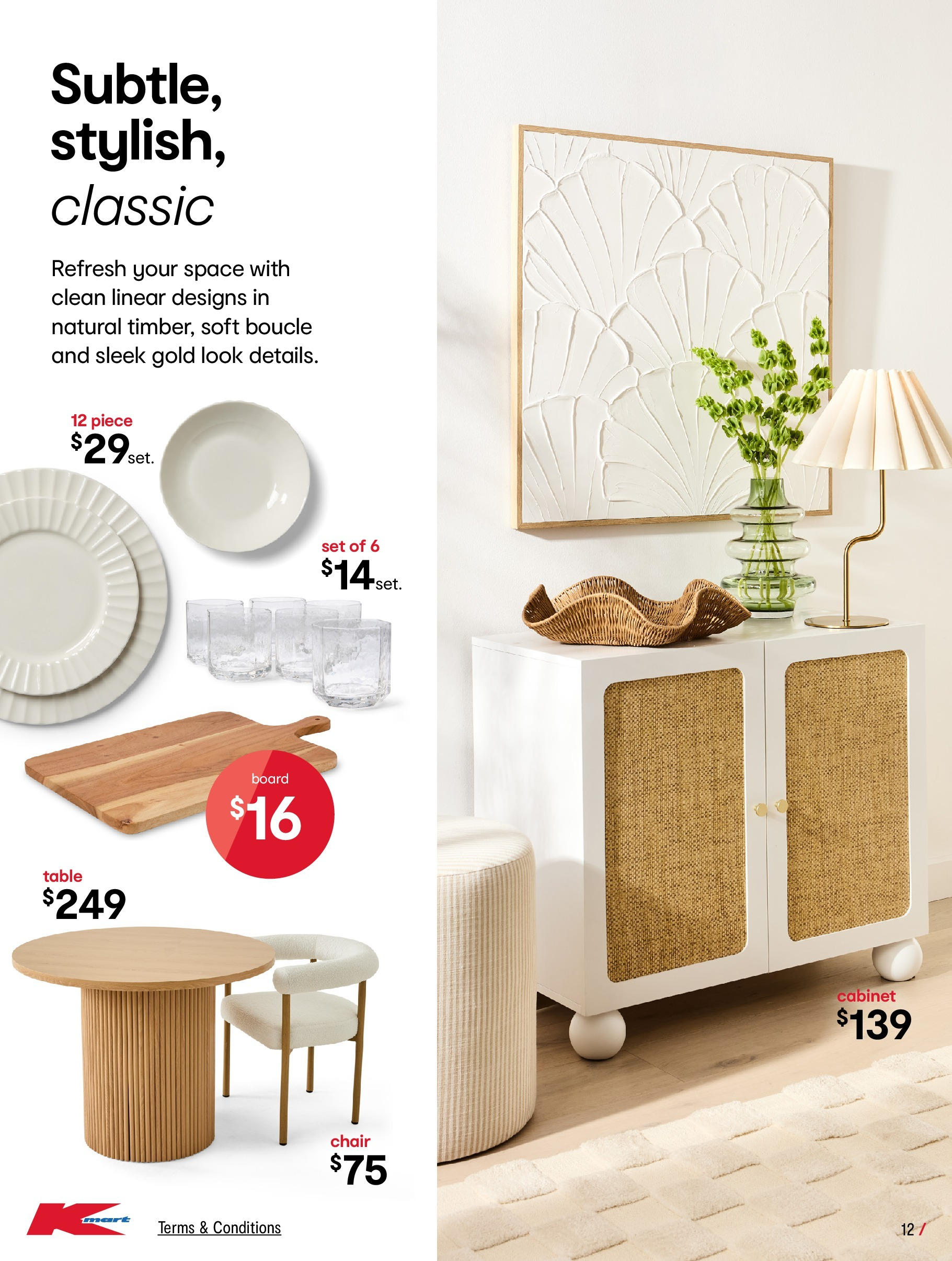 ﻿﻿Kmart catalogue valid from 23/07/2025 > Online Australia | Page: 12 | Products: Cabinet, Table, Chair
