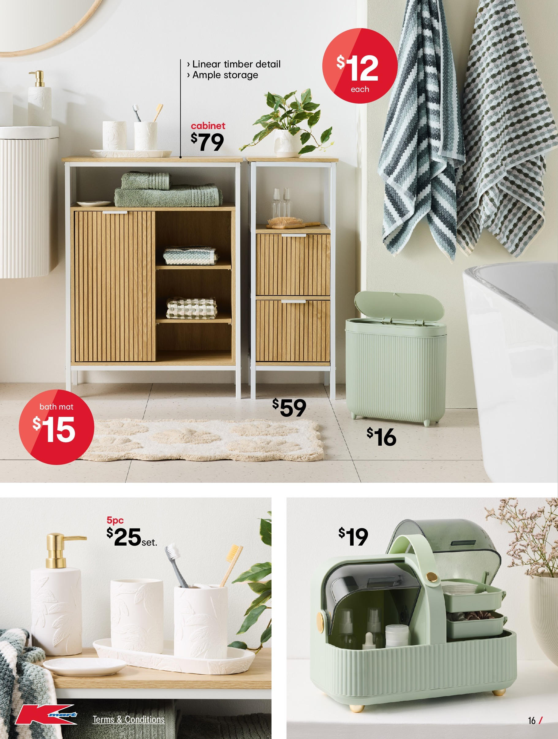 ﻿﻿Kmart catalogue valid from 23/07/2025 > Online Australia | Page: 16 | Products: Cabinet, Bath