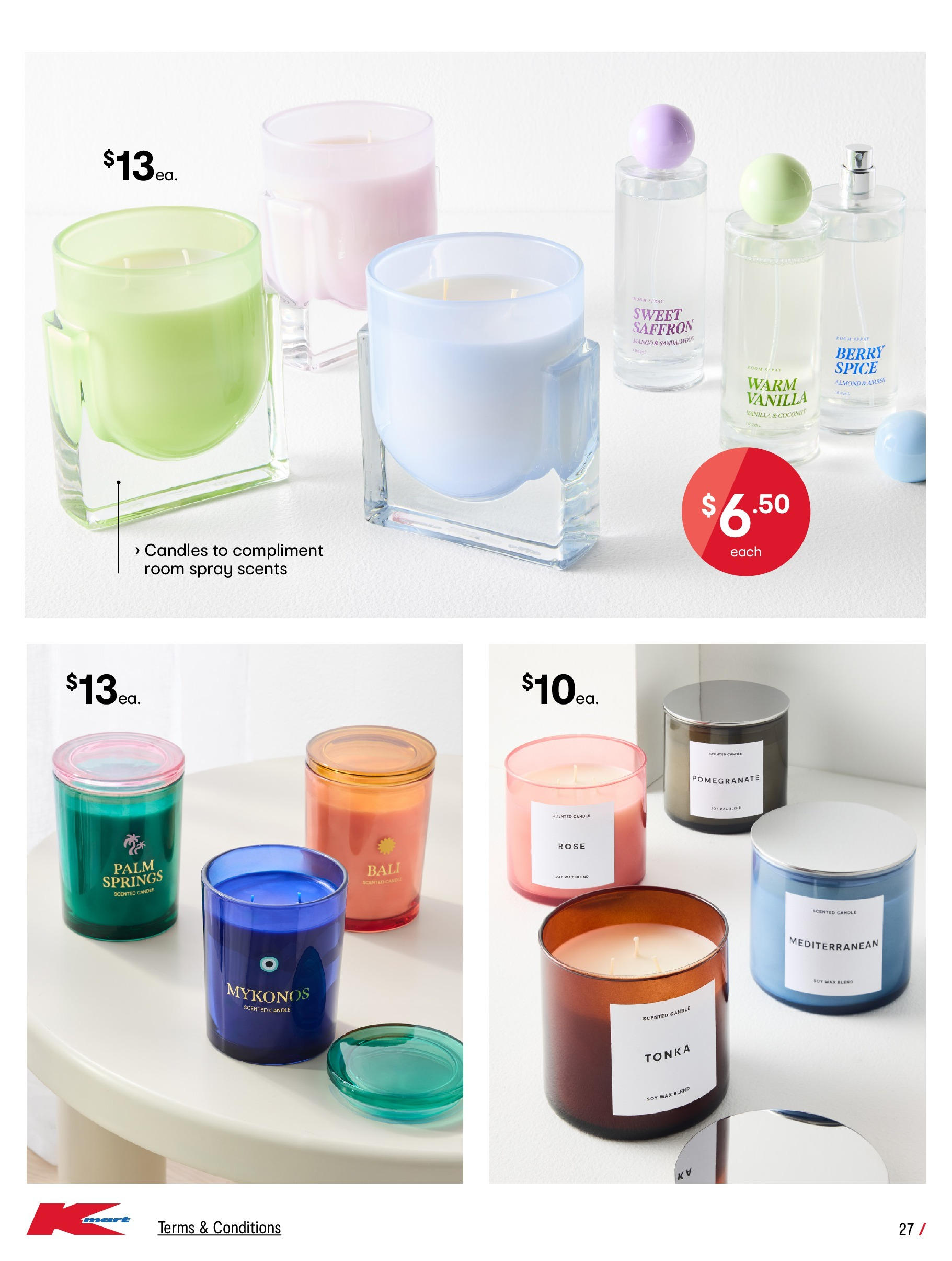 ﻿﻿Kmart catalogue valid from 23/07/2025 > Online Australia | Page: 27 | Products: Pomegranate, Mango, Candles, Candle