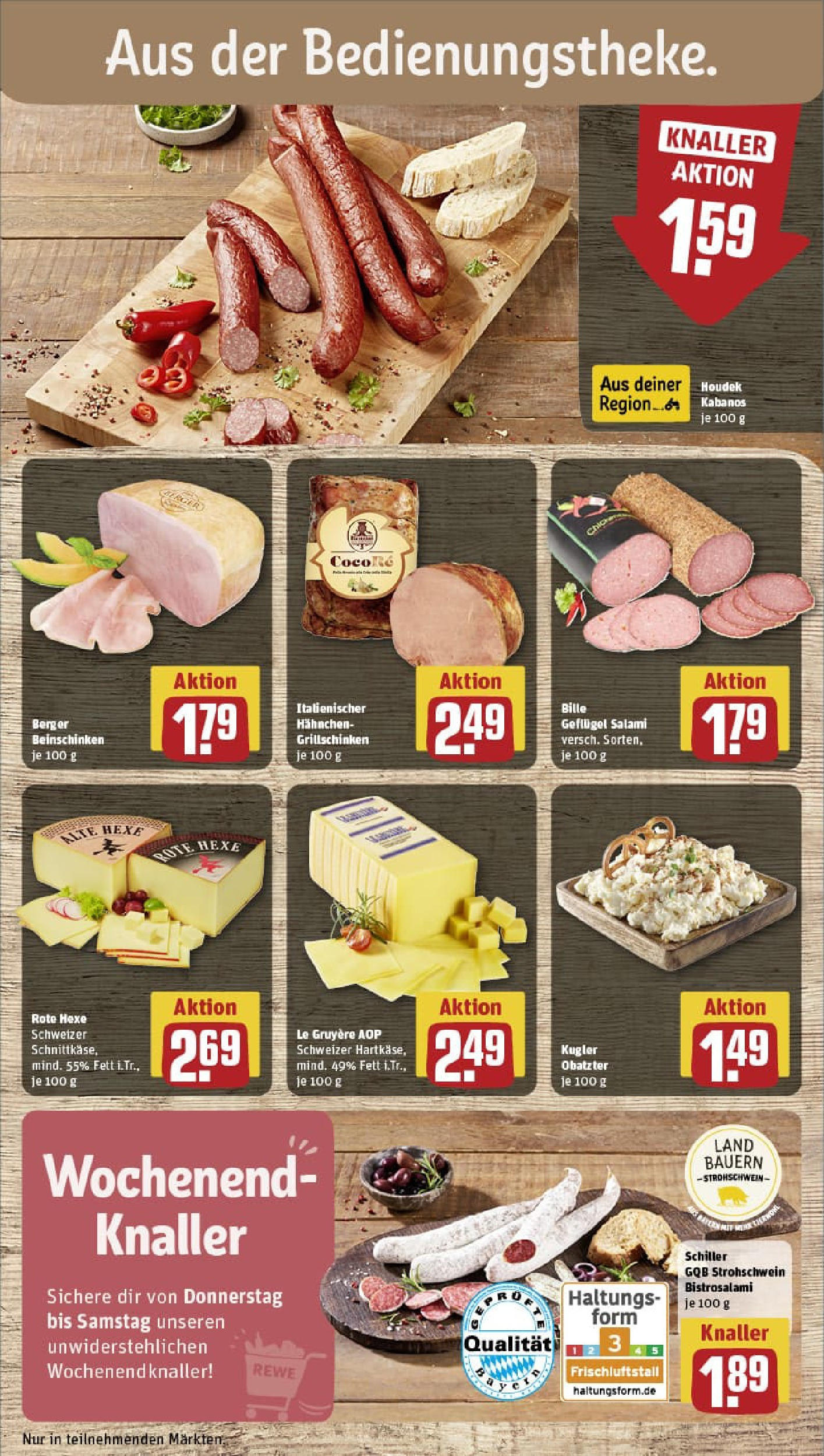 REWE Prospekt ab 27.07.2025 zum Blättern » Angebote | Seite: 15 | Produkte: Hahnchen, Salami REWE Prospekt ab 27.07.2025 zum Blättern » Angebote | Seite: 15 | Produkte: Hahnchen, Salami
