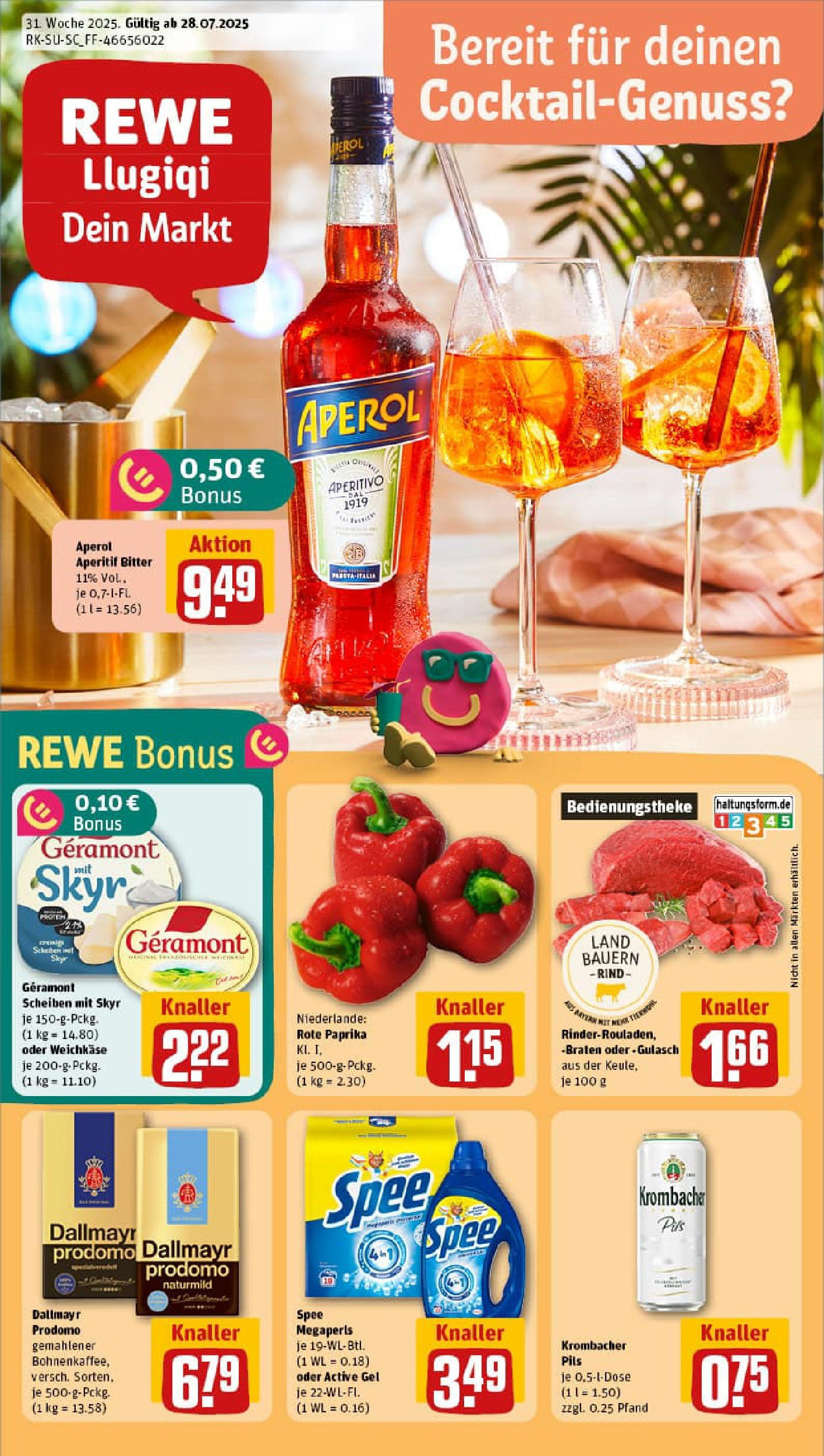REWE Prospekt ab 27.07.2025 nächste Woche - Prospekt Rosenheim Vorschau von dem Prospekt des Geschäftes Rewe, gültig ab dem 27.07.2025