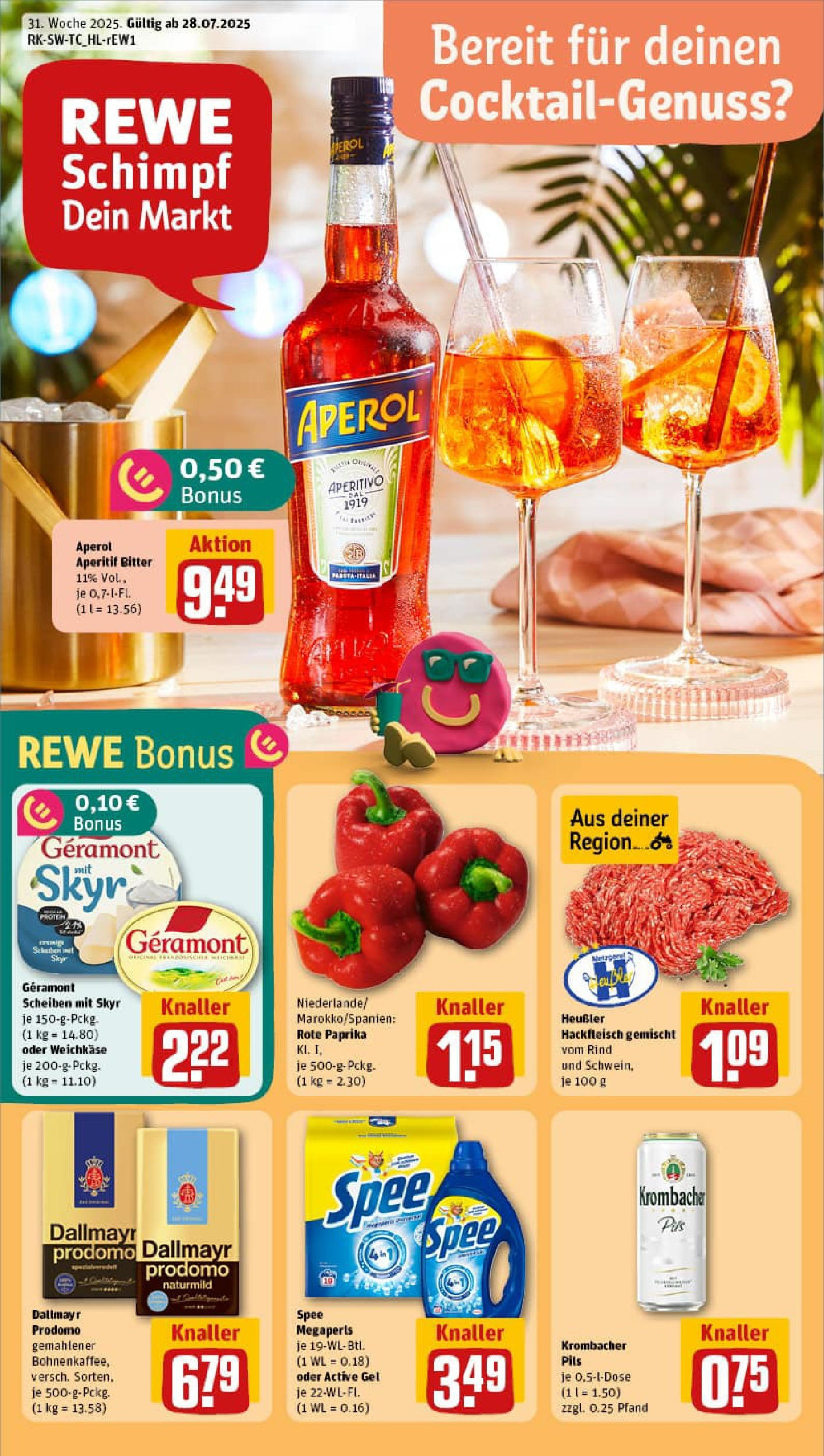 REWE Prospekt ab 27.07.2025 nächste Woche - Prospekt Nattheim Vorschau von dem Prospekt des Geschäftes Rewe, gültig ab dem 27.07.2025
