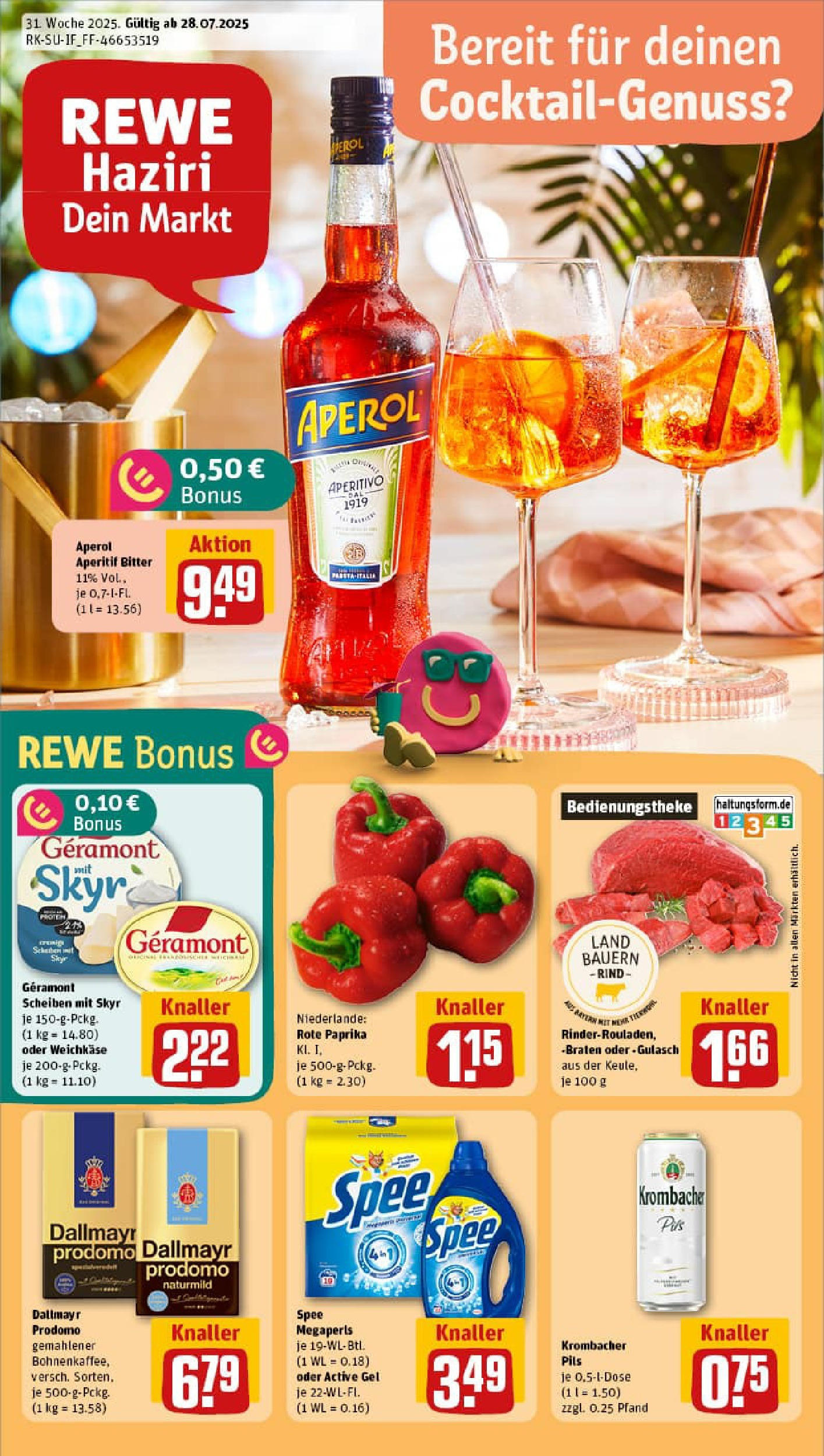 REWE Prospekt ab 27.07.2025 nächste Woche - Prospekt Fürth	