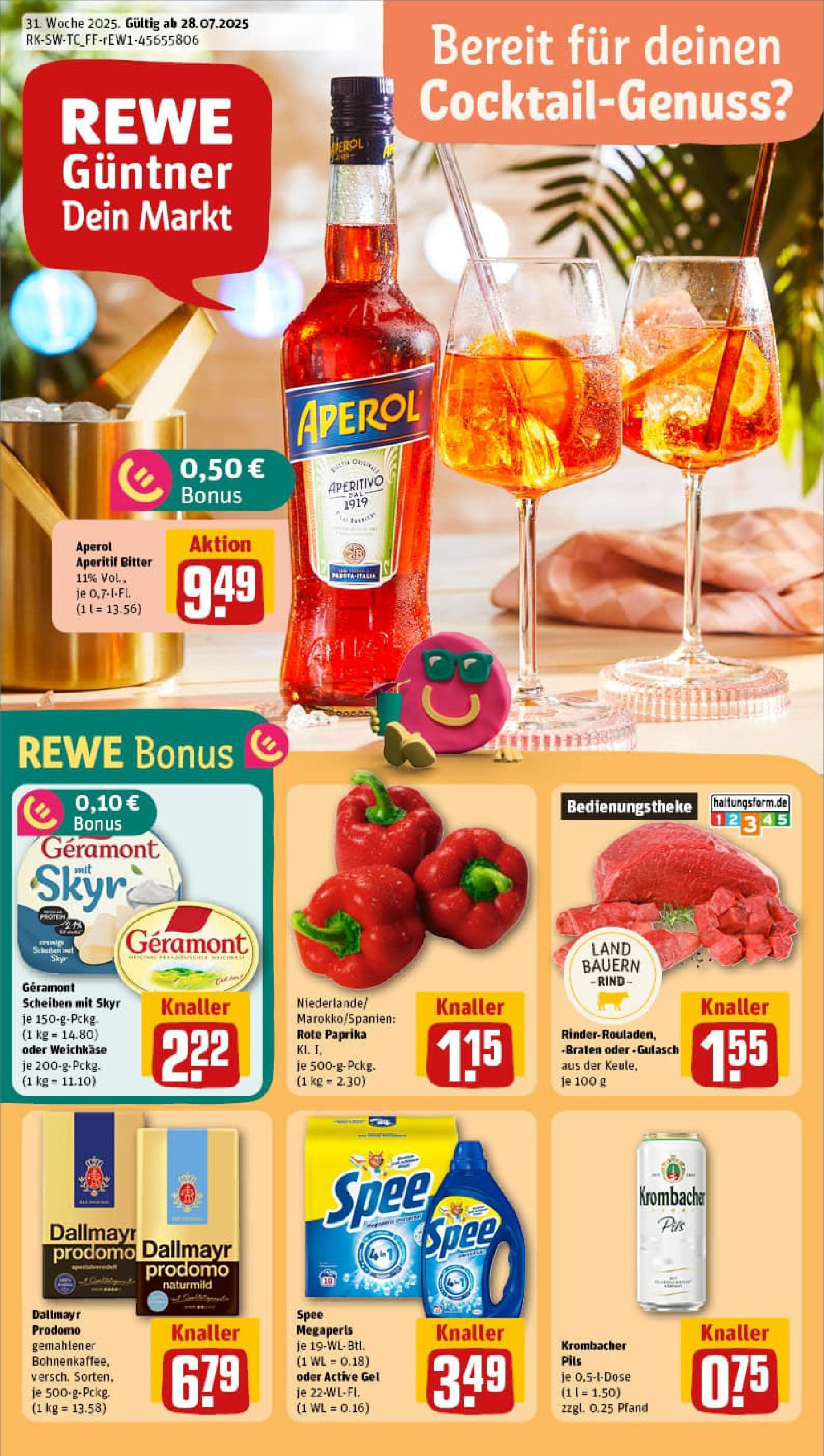REWE Prospekt ab 27.07.2025 nächste Woche - Prospekt Stuttgart / Ost Vorschau von dem Prospekt des Geschäftes Rewe, gültig ab dem 27.07.2025