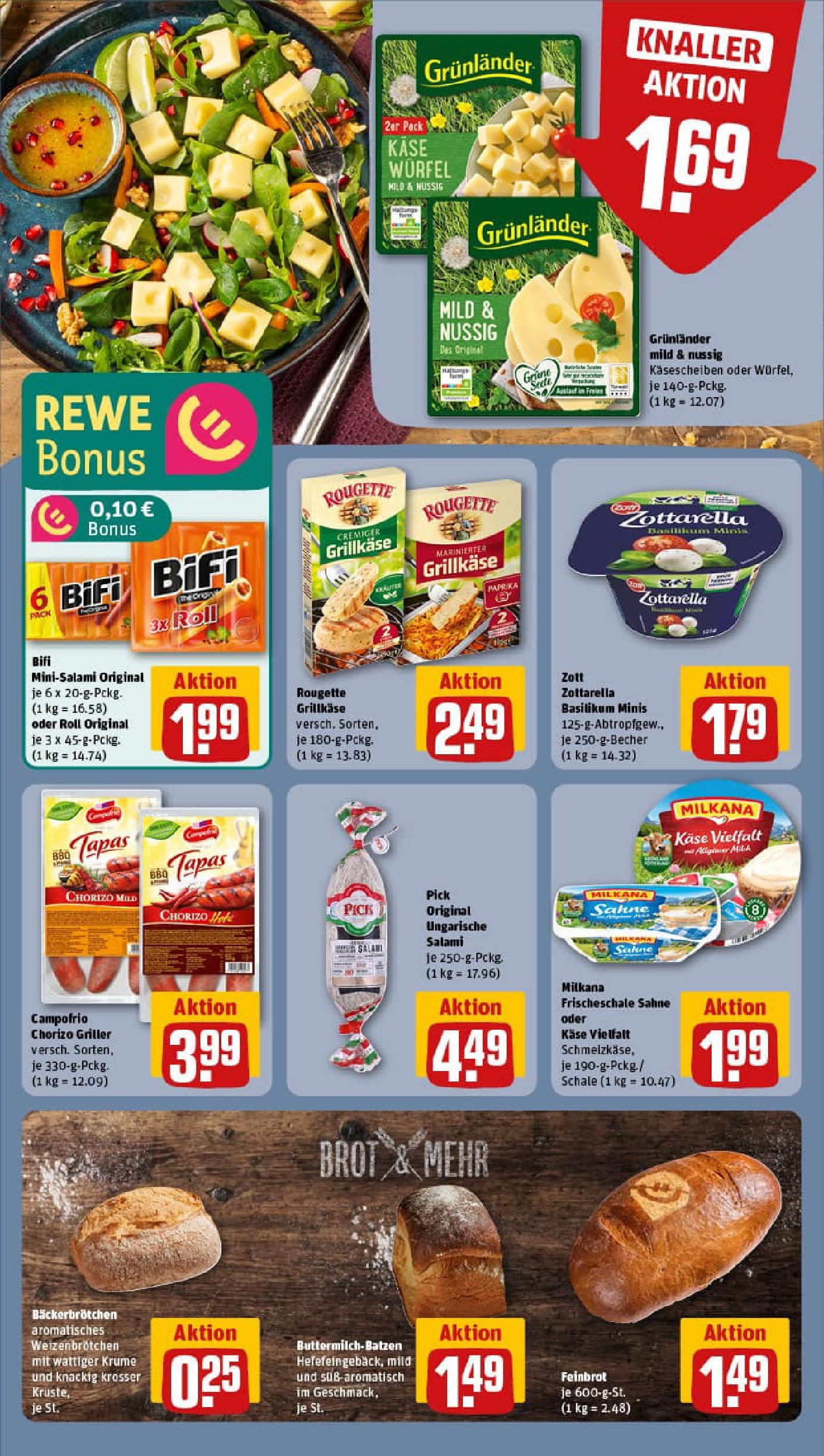REWE Prospekt ab 27.07.2025 zum Blättern » Angebote | Seite: 16 | Produkte: Paprika, Grunlander, Salami, Sahne REWE Prospekt ab 27.07.2025 zum Blättern » Angebote | Seite: 16 | Produkte: Paprika, Grunlander, Salami, Sahne
