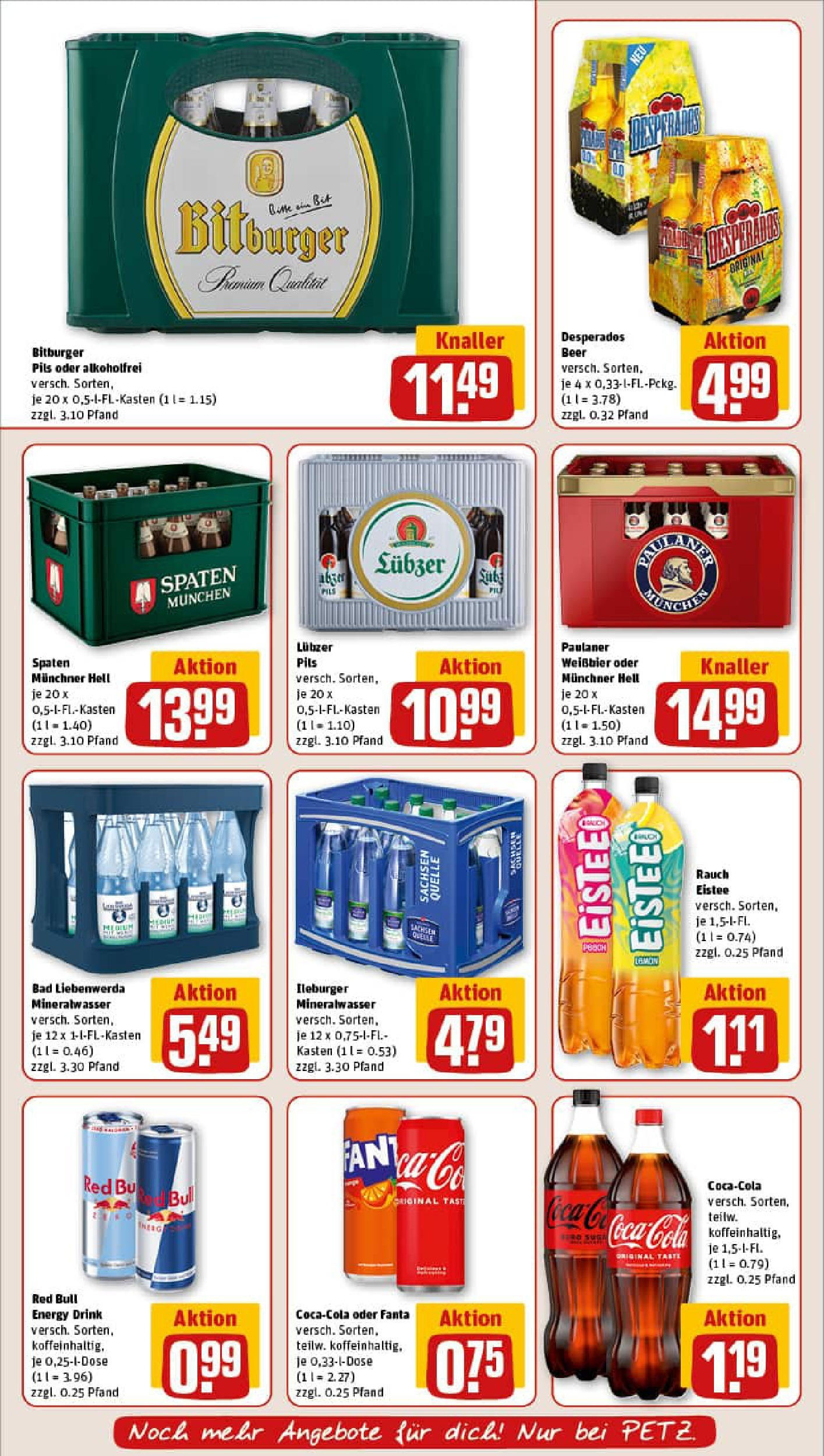 REWE Prospekt ab 27.07.2025 zum Blättern » Angebote | Seite: 20 | Produkte: Red bull, Weißbier, Mineralwasser, Desperados REWE Prospekt ab 27.07.2025 zum Blättern » Angebote | Seite: 20 | Produkte: Red bull, Weißbier, Mineralwasser, Desperados