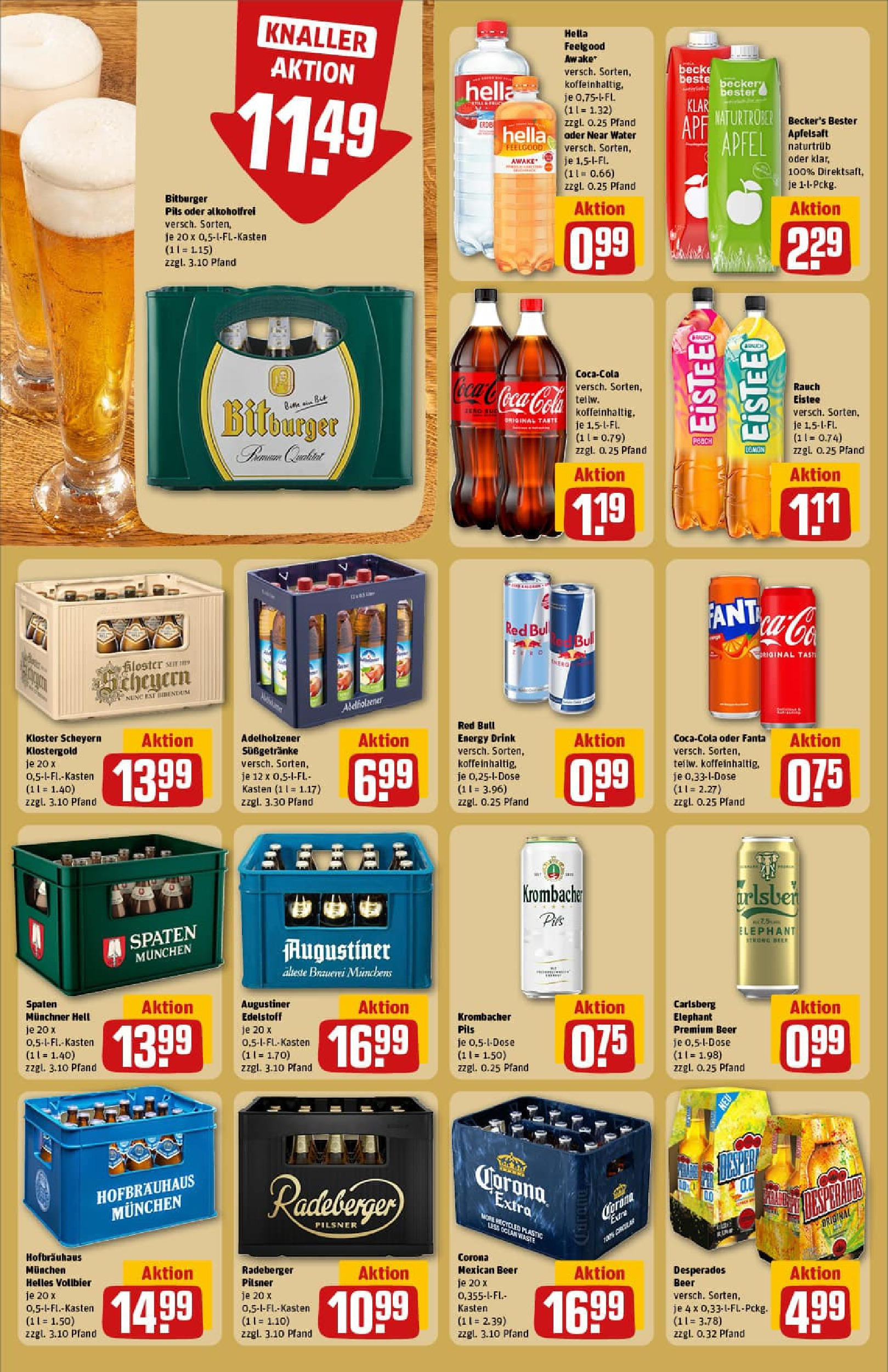 REWE Prospekt ab 27.07.2025 zum Blättern » Angebote | Seite: 20 | Produkte: Bitburger, Coca cola, Apfelsaft, Hella REWE Prospekt ab 27.07.2025 zum Blättern » Angebote | Seite: 20 | Produkte: Bitburger, Coca cola, Apfelsaft, Hella