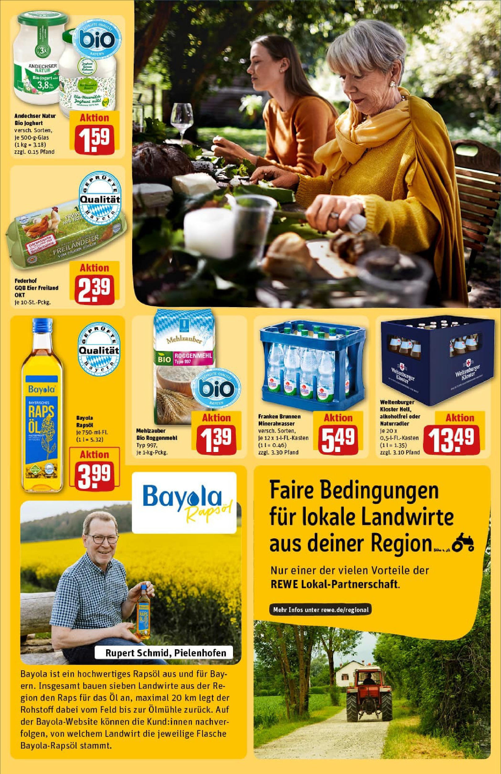 REWE Prospekt ab 27.07.2025 zum Blättern » Angebote | Seite: 25 | Produkte: Joghurt, Öl, Rapsöl, Mineralwasser REWE Prospekt ab 27.07.2025 zum Blättern » Angebote | Seite: 25 | Produkte: Joghurt, Öl, Rapsöl, Mineralwasser