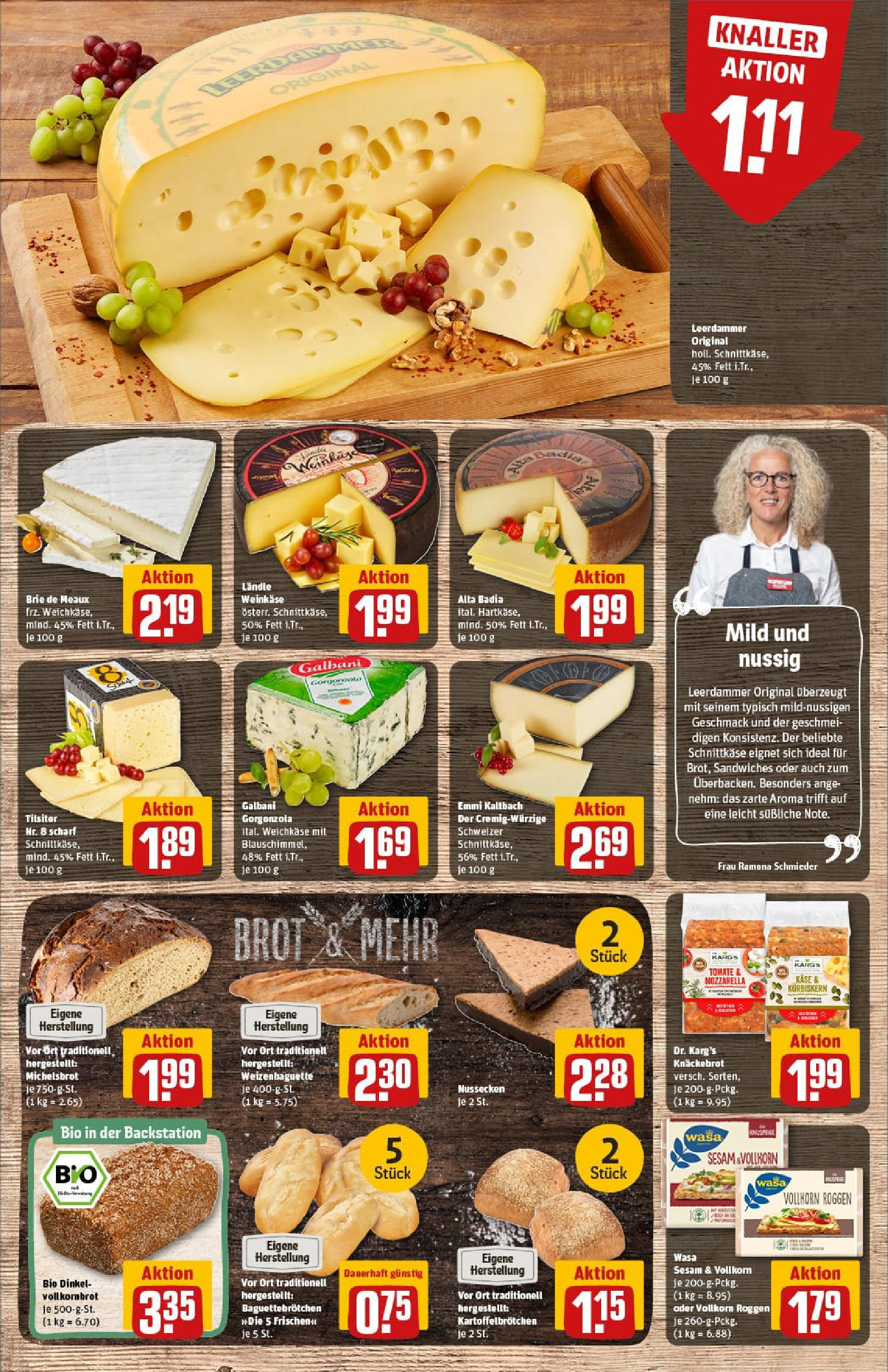 REWE Prospekt ab 27.07.2025 zum Blättern » Angebote | Seite: 15 | Produkte: Käse, Mozzarella, Vollkornbrot, Leerdammer REWE Prospekt ab 27.07.2025 zum Blättern » Angebote | Seite: 15 | Produkte: Käse, Mozzarella, Vollkornbrot, Leerdammer