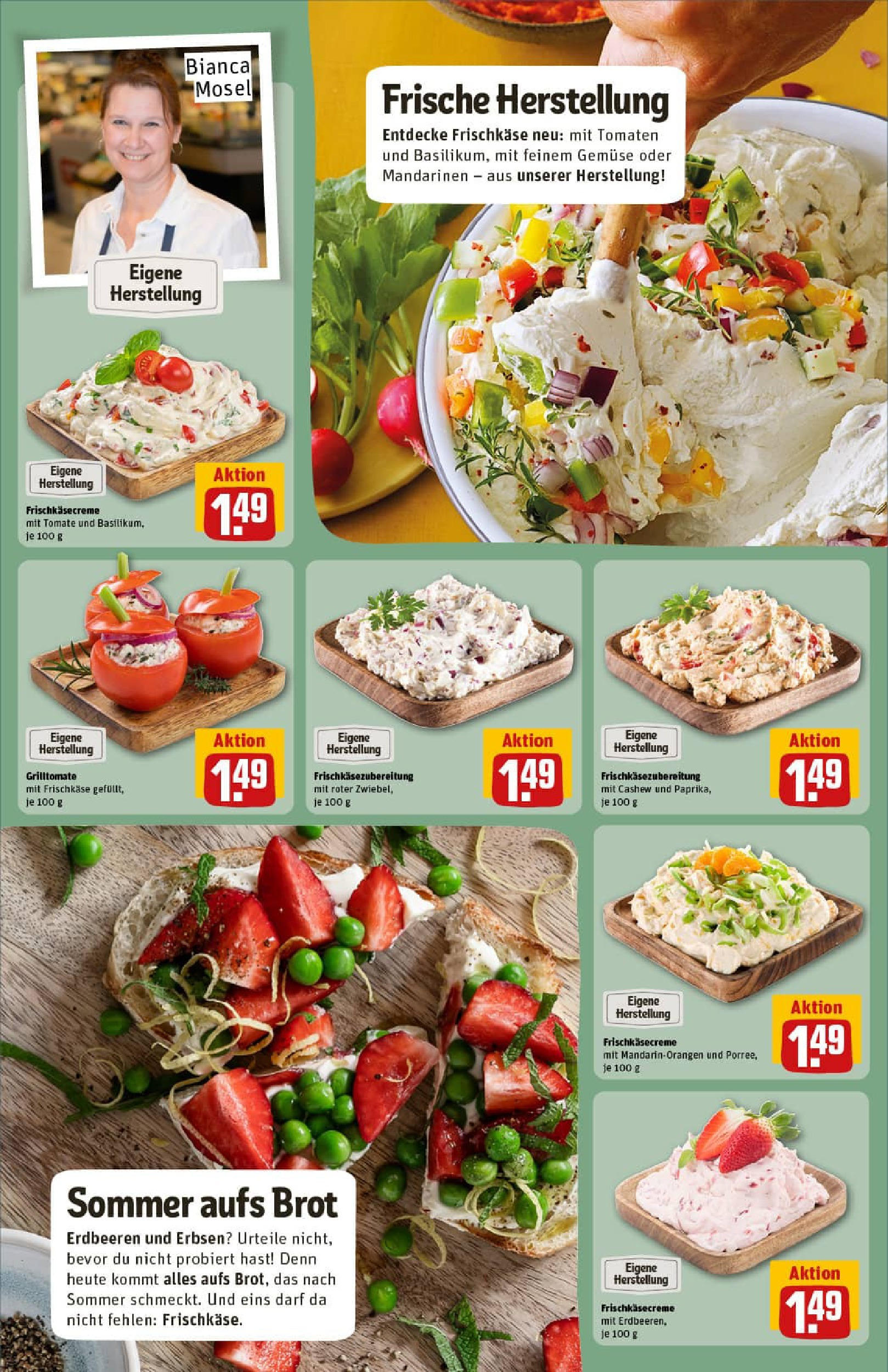 REWE Prospekt ab 27.07.2025 zum Blättern » Angebote | Seite: 15 | Produkte: Gemüse, Brot, Erdbeeren, Erbsen