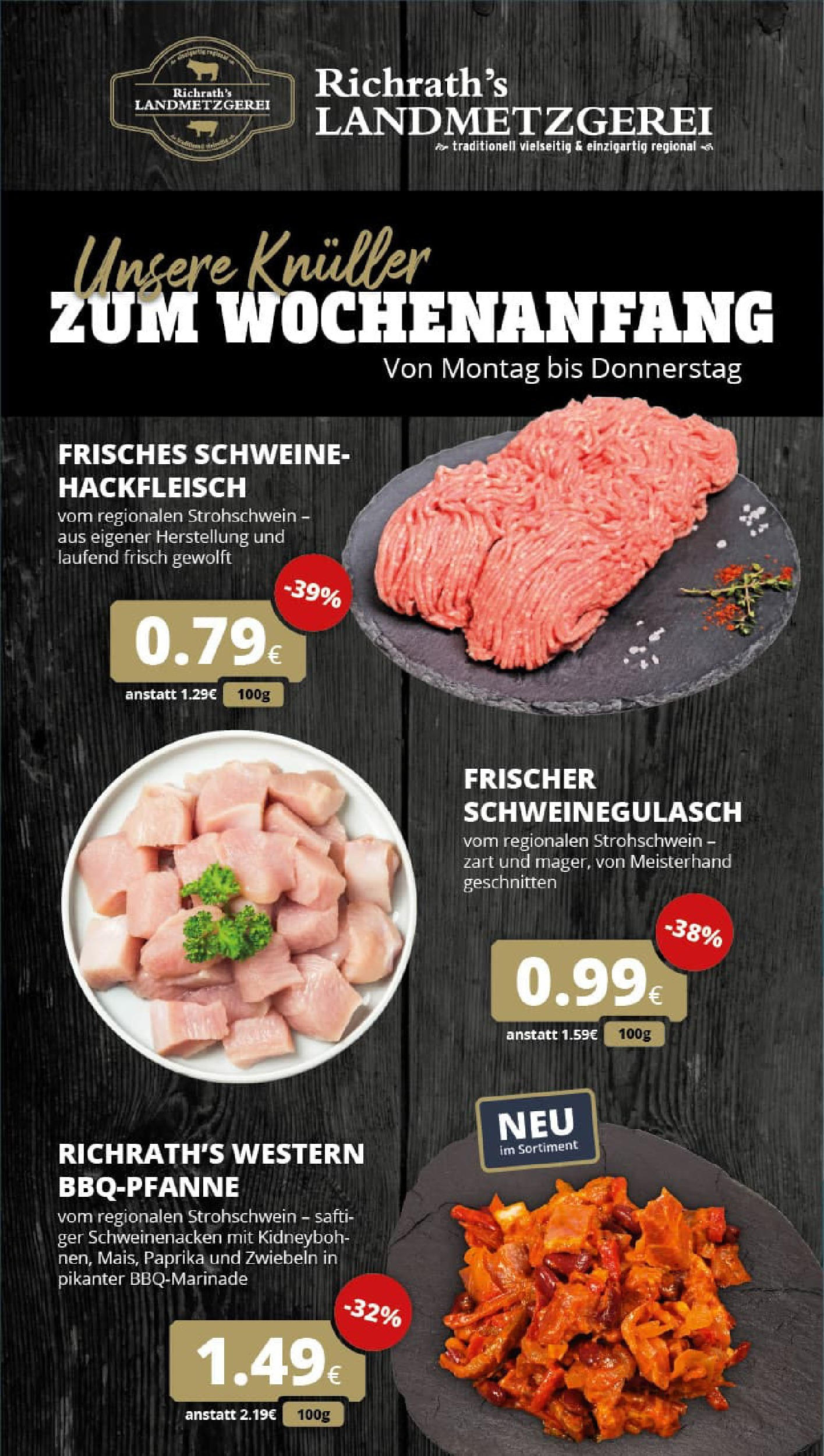 REWE Prospekt ab 27.07.2025 zum Blättern » Angebote | Seite: 8 | Produkte: Schweinenacken, Zwiebeln, Paprika, Hackfleisch REWE Prospekt ab 27.07.2025 zum Blättern » Angebote | Seite: 8 | Produkte: Schweinenacken, Zwiebeln, Paprika, Hackfleisch