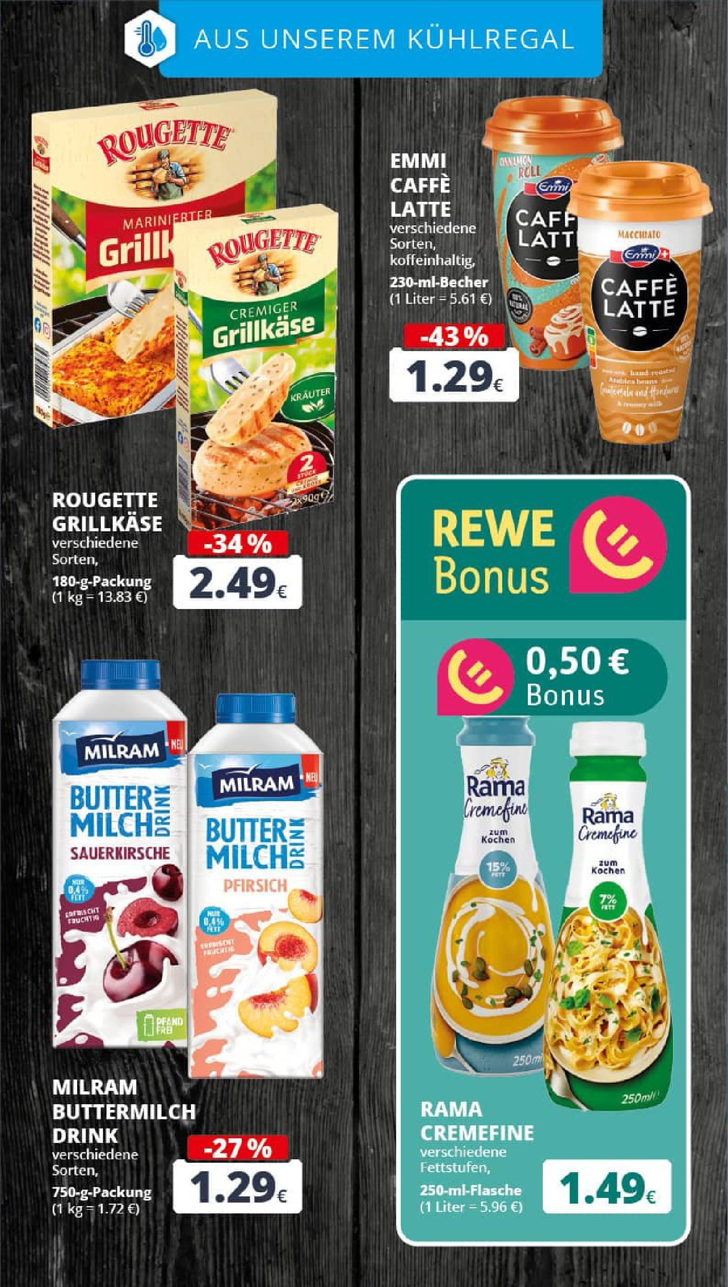 REWE Prospekt ab 27.07.2025 zum Blättern » Angebote | Seite: 14 | Produkte: Rama, Butter, Milram, Pfirsich REWE Prospekt ab 27.07.2025 zum Blättern » Angebote | Seite: 14 | Produkte: Rama, Butter, Milram, Pfirsich