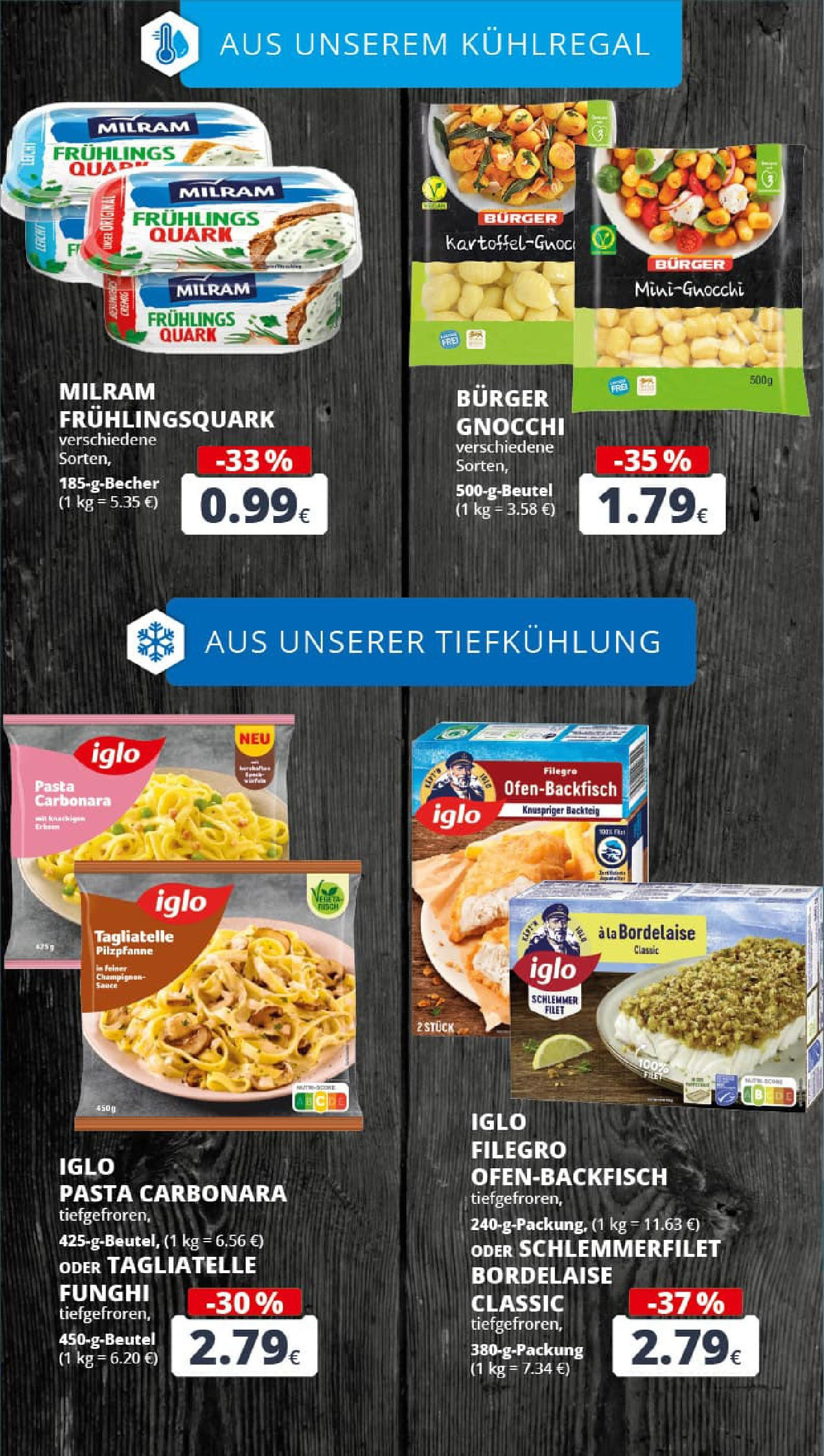 REWE Prospekt ab 27.07.2025 zum Blättern » Angebote | Seite: 15 | Produkte: Quark, Iglo, Burger, Milram REWE Prospekt ab 27.07.2025 zum Blättern » Angebote | Seite: 15 | Produkte: Quark, Iglo, Burger, Milram