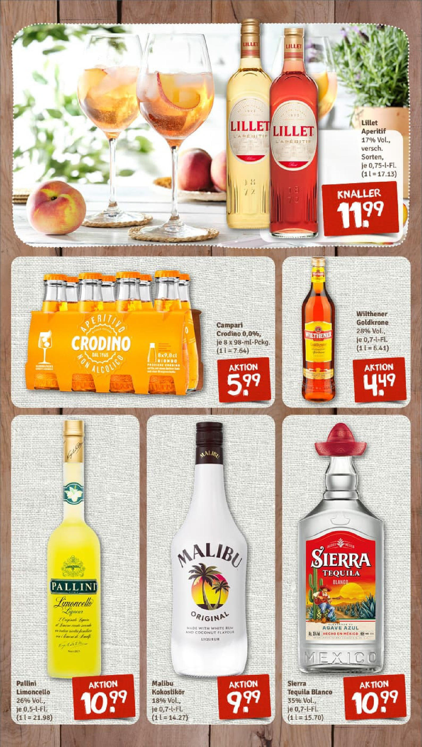 REWE Prospekt ab 27.07.2025 zum Blättern » Angebote | Seite: 14 | Produkte: Wilthener, Campari, Tequila, Limoncello