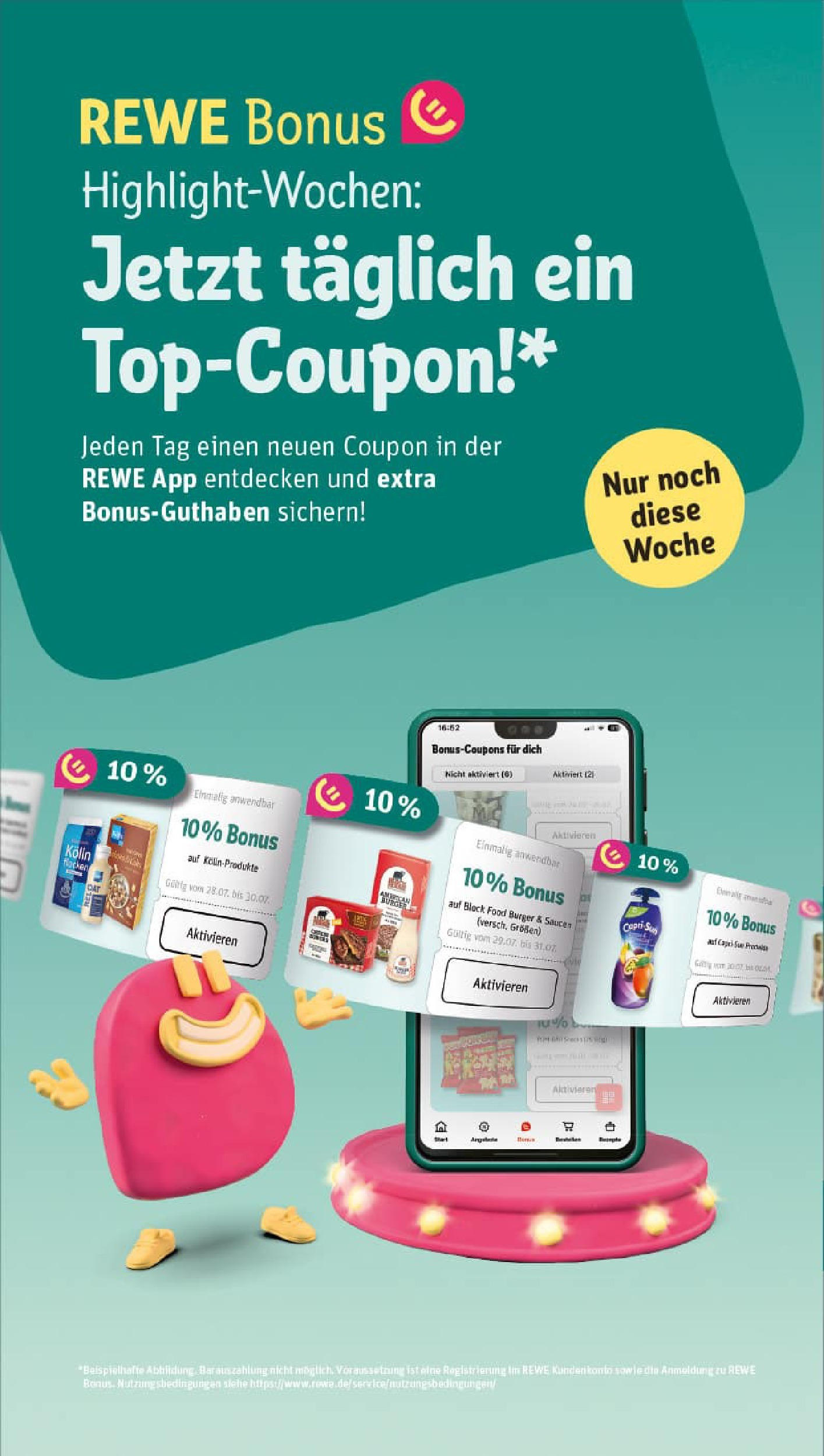 REWE Prospekt ab 27.07.2025 zum Blättern » Angebote | Seite: 23 | Produkte: Burger REWE Prospekt ab 27.07.2025 zum Blättern » Angebote | Seite: 23 | Produkte: Burger