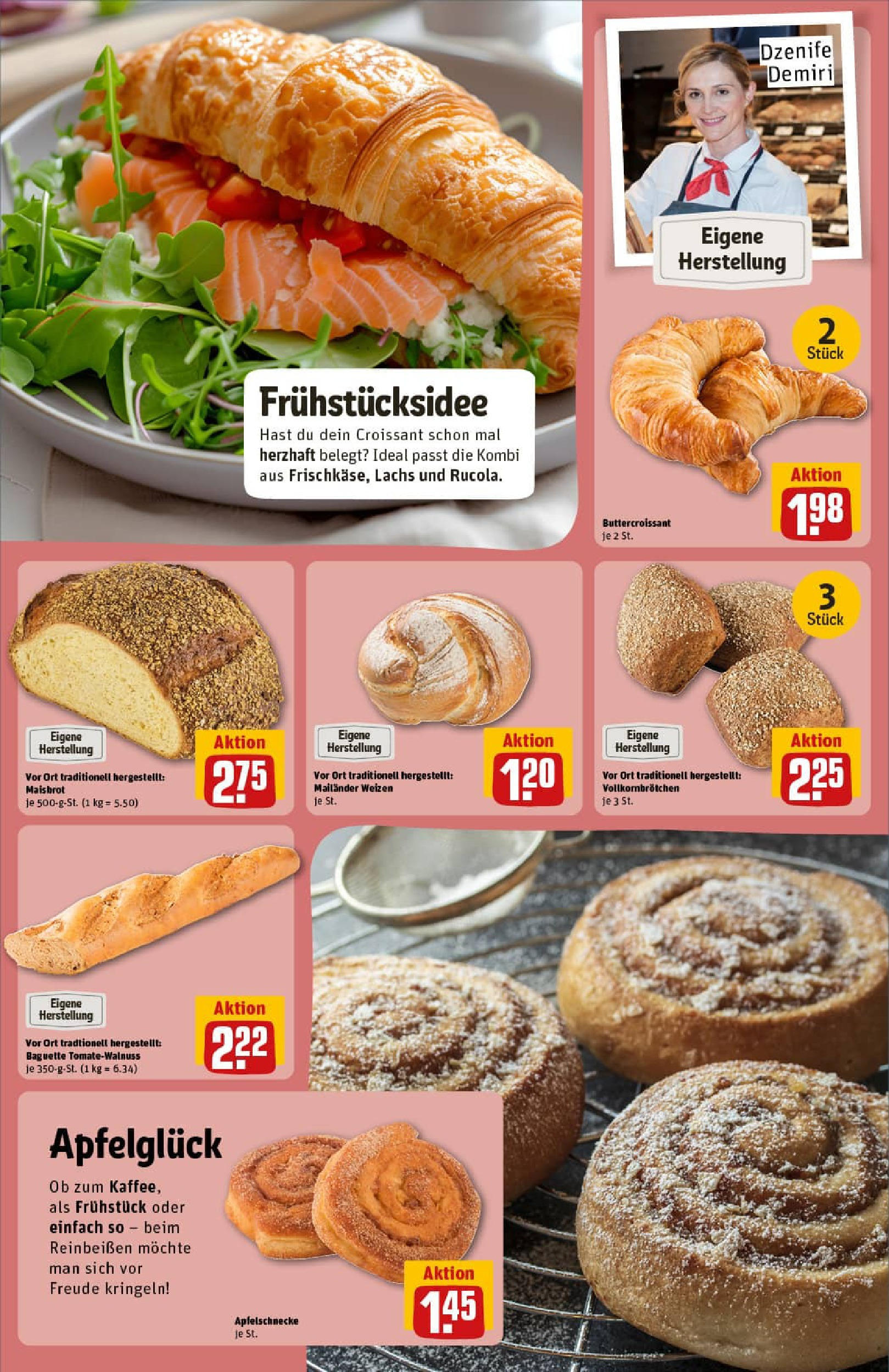 REWE Prospekt ab 27.07.2025 zum Blättern » Angebote | Seite: 16 | Produkte: Baguette, Croissant, Lachs REWE Prospekt ab 27.07.2025 zum Blättern » Angebote | Seite: 16 | Produkte: Baguette, Croissant, Lachs