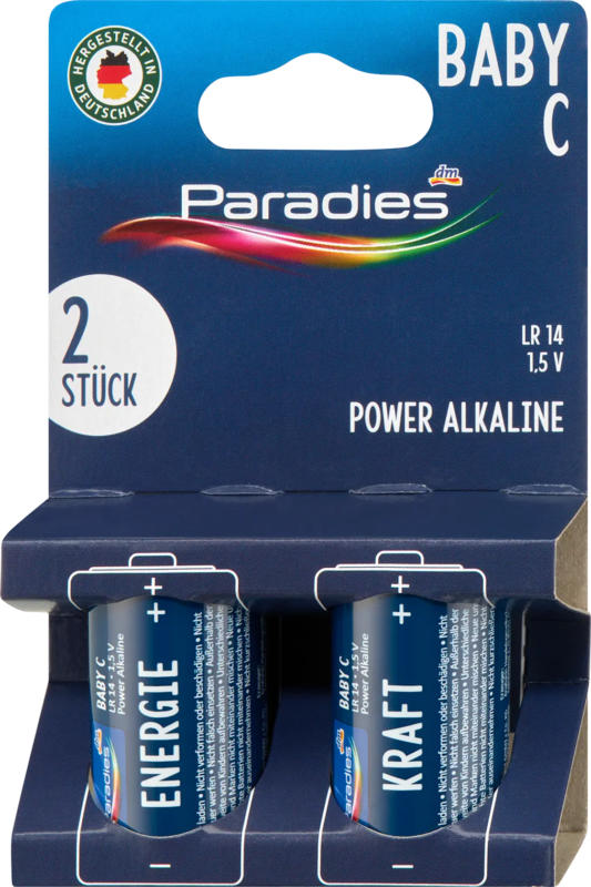 Paradies Batterien Baby C Power Alkaline