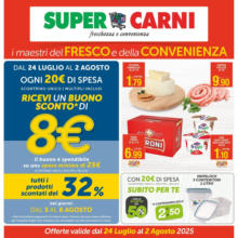 Dal 24 luglio al 2 agosto