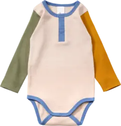 ALANA Body Langarm mit Knopfleiste, beige, Gr. 98/104