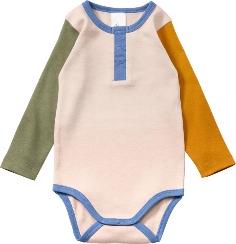 ALANA Body Langarm mit Knopfleiste, beige, Gr. 74/80