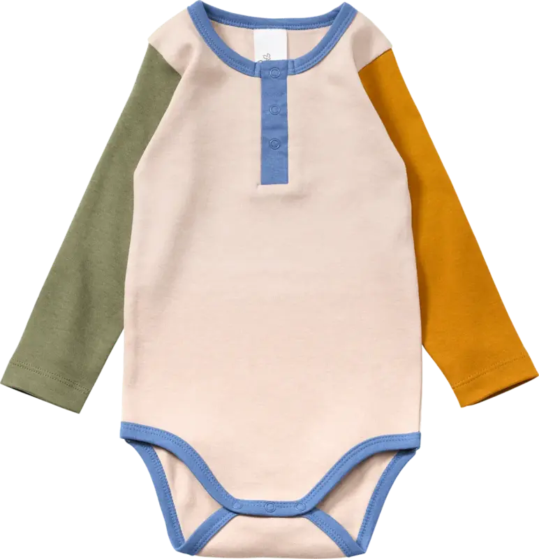 ALANA Body Langarm mit Knopfleiste, beige, Gr. 98/104