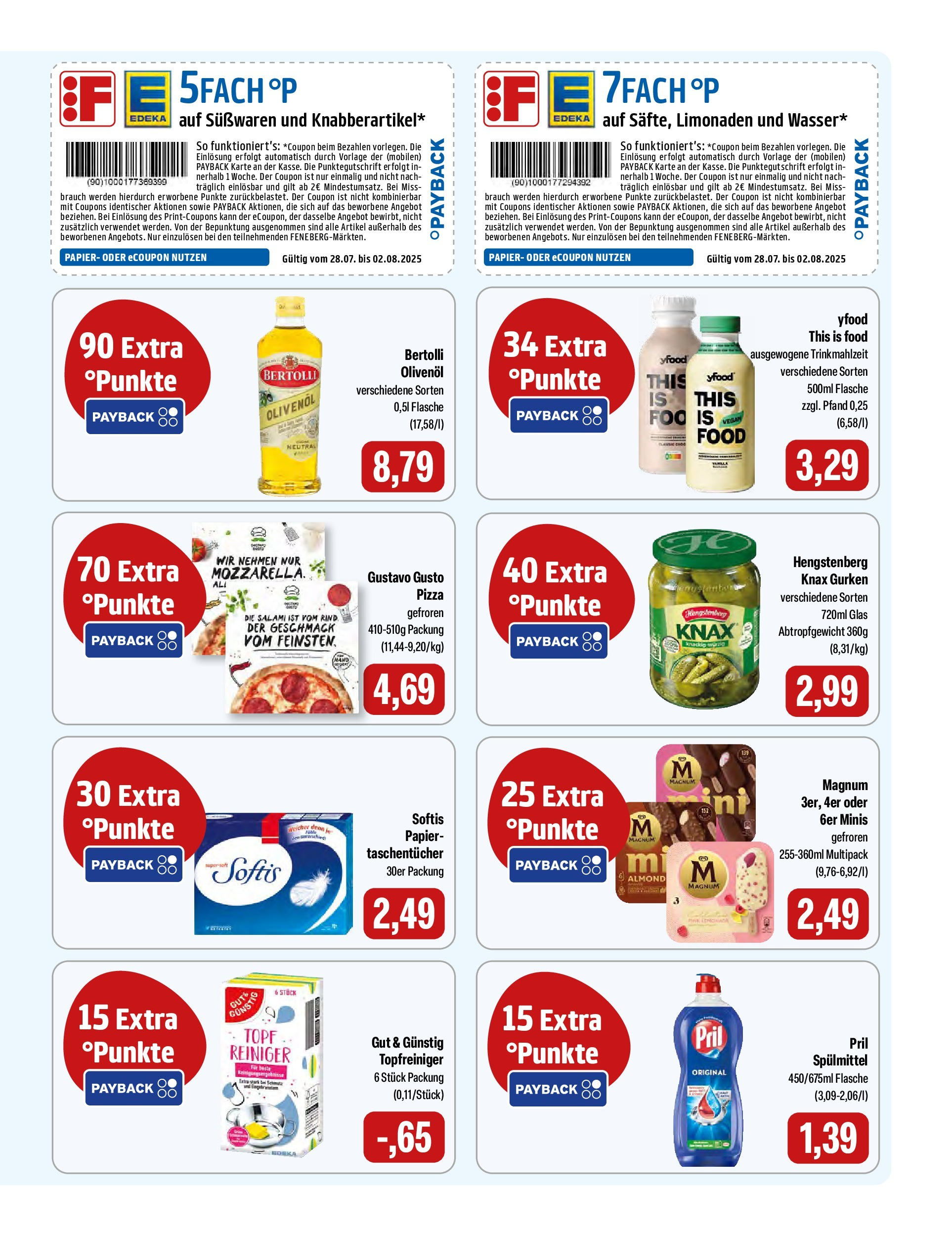 Feneberg Angebote (ab 31.07.2025) zum Blättern | Seite: 9 | Produkte: Gustavo gusto, Salami, Pizza, Gurken Feneberg Angebote (ab 31.07.2025) zum Blättern | Seite: 9 | Produkte: Gustavo gusto, Salami, Pizza, Gurken