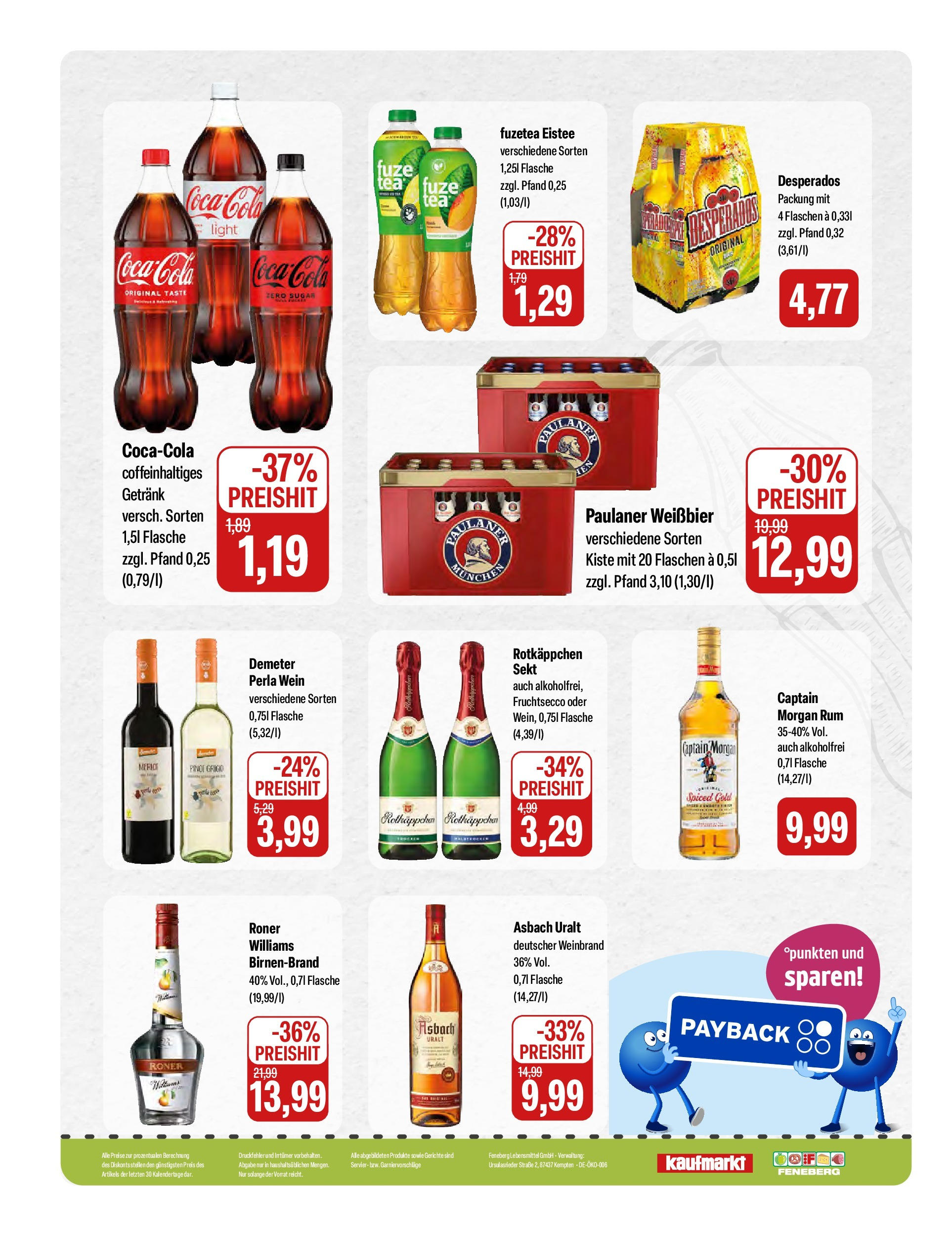 Feneberg Angebote (ab 31.07.2025) zum Blättern | Seite: 16 | Produkte: Coca cola, Cola, Captain morgan, Asbach Feneberg Angebote (ab 31.07.2025) zum Blättern | Seite: 16 | Produkte: Coca cola, Cola, Captain morgan, Asbach
