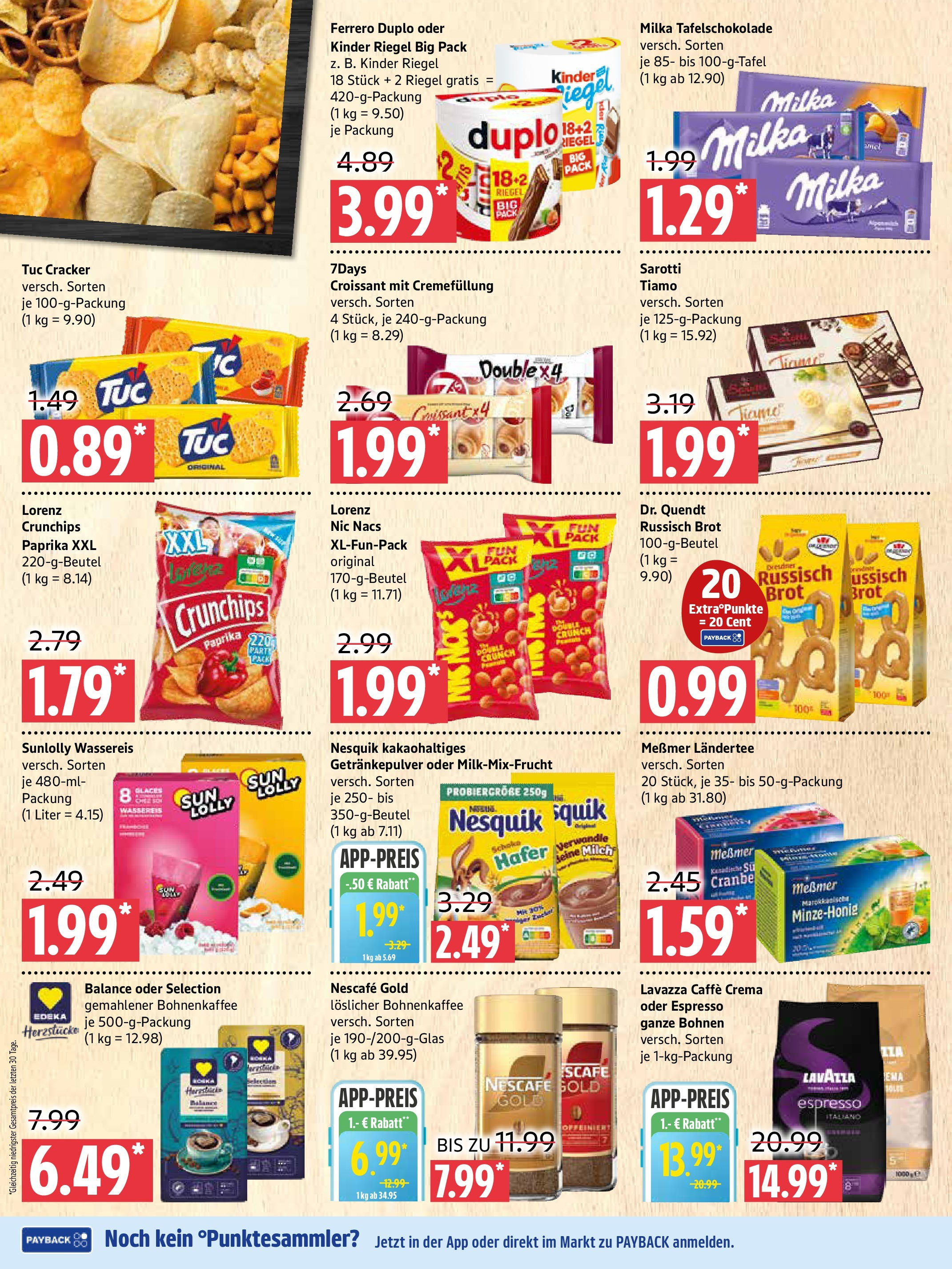 Marktkauf Prospekt Prenzlau (ab 28.07.2025) » Angebote ab Montag | Seite: 6 | Produkte: Nescafe, Milch, Ferrero duplo, Croissant Marktkauf Prospekt Prenzlau (ab 28.07.2025) » Angebote online | Seite: 6 | Produkte: Nescafe, Milch, Ferrero duplo, Croissant