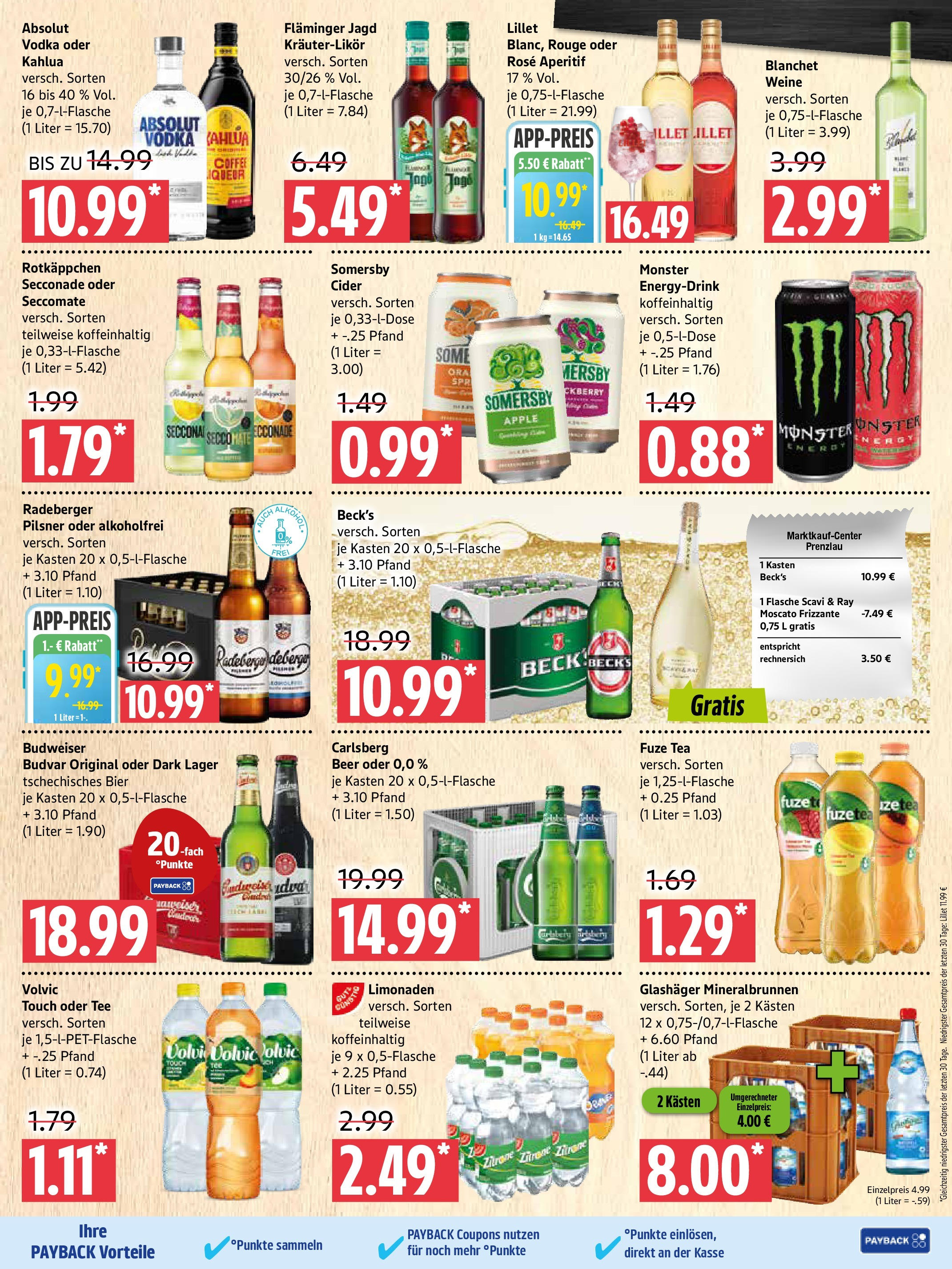 Marktkauf Prospekt Prenzlau (ab 28.07.2025) » Angebote ab Montag | Seite: 7 | Produkte: Bier, Monster, Zitrone, Tee Marktkauf Prospekt Prenzlau (ab 28.07.2025) » Angebote online | Seite: 7 | Produkte: Bier, Monster, Zitrone, Tee