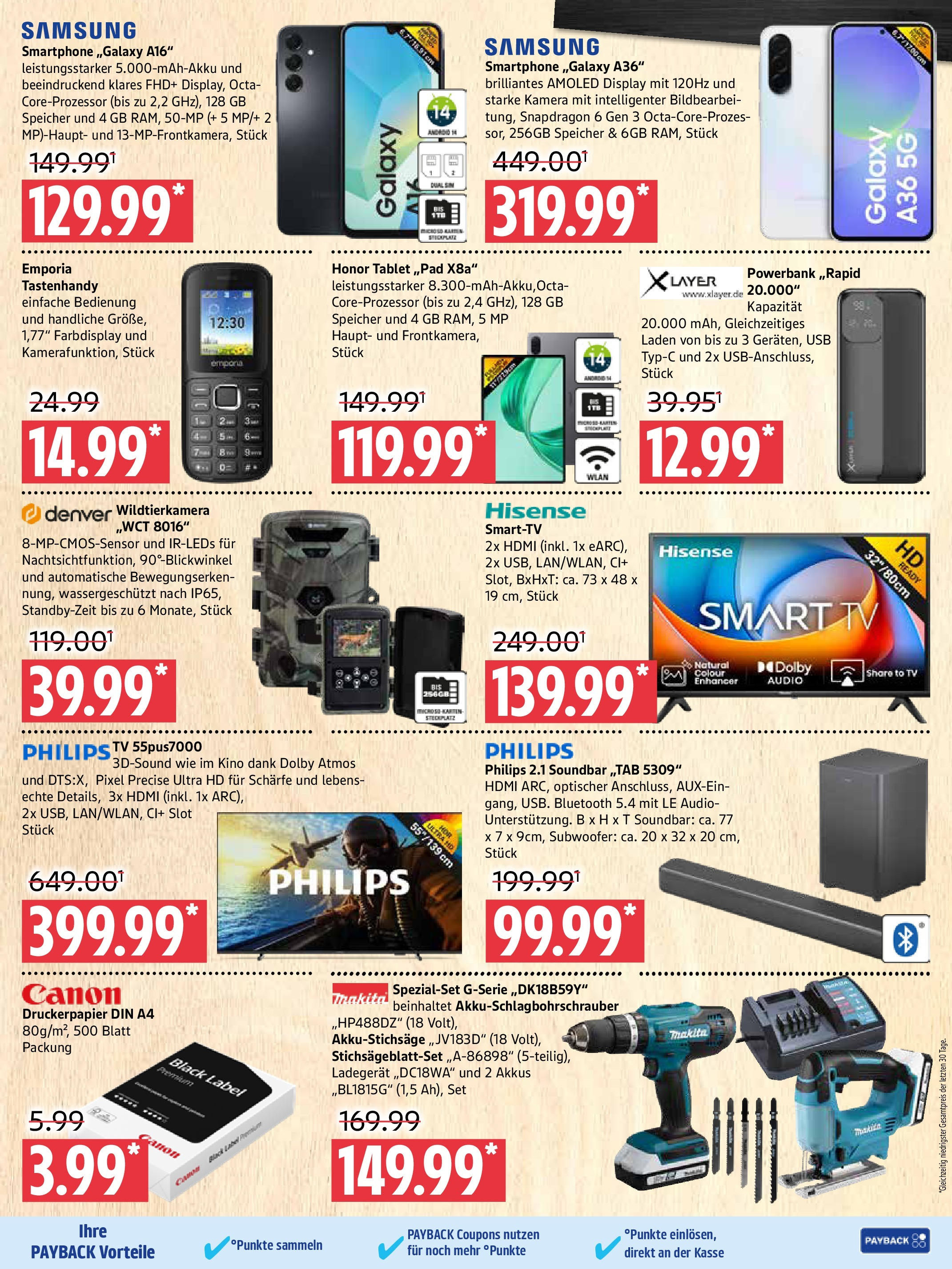 Marktkauf Prospekt Prenzlau (ab 28.07.2025) » Angebote ab Montag | Seite: 9 | Produkte: Kamera, Hisense, Powerbank, Audio Marktkauf Prospekt Prenzlau (ab 28.07.2025) » Angebote online | Seite: 9 | Produkte: Kamera, Hisense, Powerbank, Audio