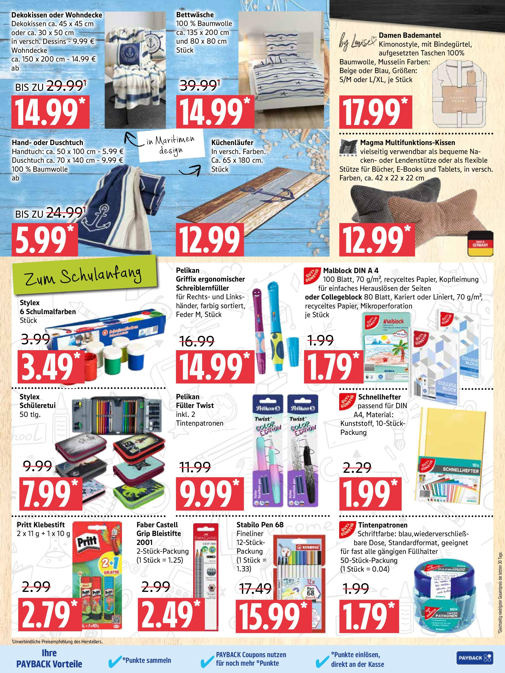 Marktkauf Prospekt Prenzlau (ab 28.07.2025) » Angebote ab Montag | Seite: 11 | Produkte: Bettwäsche, Bademantel Marktkauf Prospekt Prenzlau (ab 28.07.2025) » Angebote online | Seite: 11 | Produkte: Bettwäsche, Bademantel