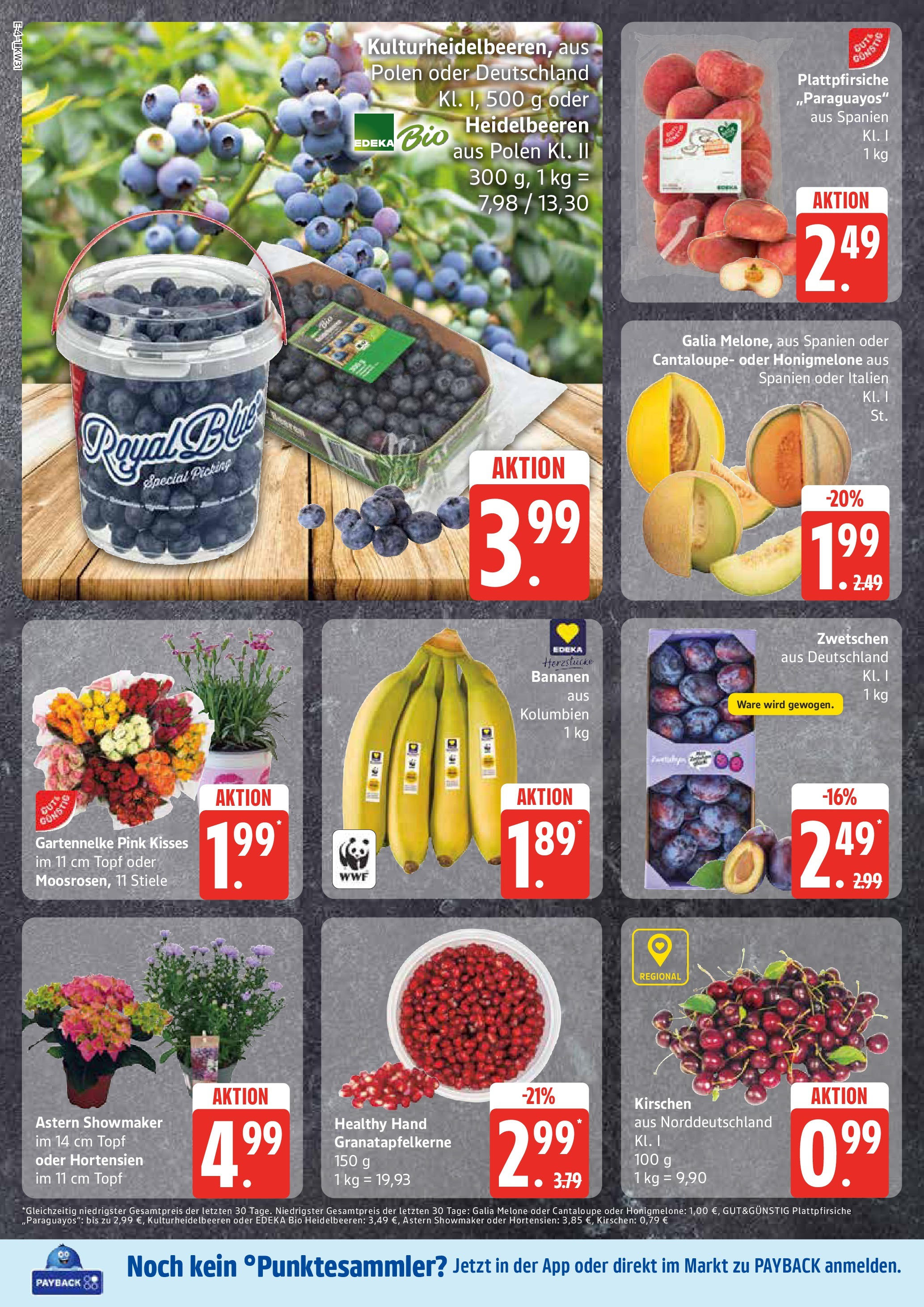 Marktkauf Prospekt Mölln (ab 28.07.2025) » Angebote ab Montag | Seite: 8 | Produkte: Bananen, Heidelbeeren, Honigmelone, Melone Marktkauf Prospekt Mölln (ab 28.07.2025) » Angebote online | Seite: 8 | Produkte: Bananen, Heidelbeeren, Honigmelone, Melone