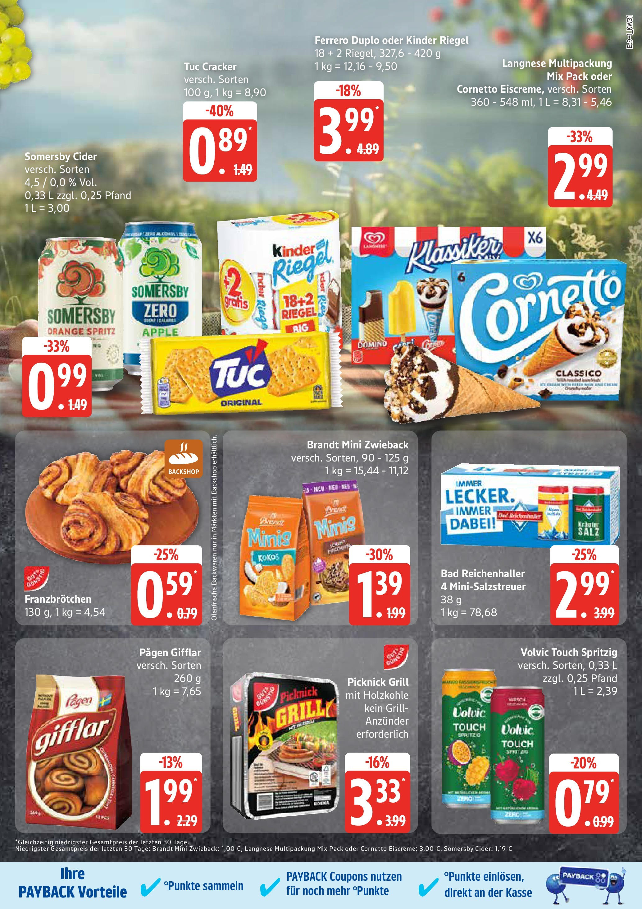 Marktkauf Prospekt Mölln (ab 28.07.2025) » Angebote ab Montag | Seite: 13 | Produkte: Bad, Volvic touch, Eiscreme, Volvic Marktkauf Prospekt Mölln (ab 28.07.2025) » Angebote online | Seite: 13 | Produkte: Bad, Volvic touch, Eiscreme, Volvic