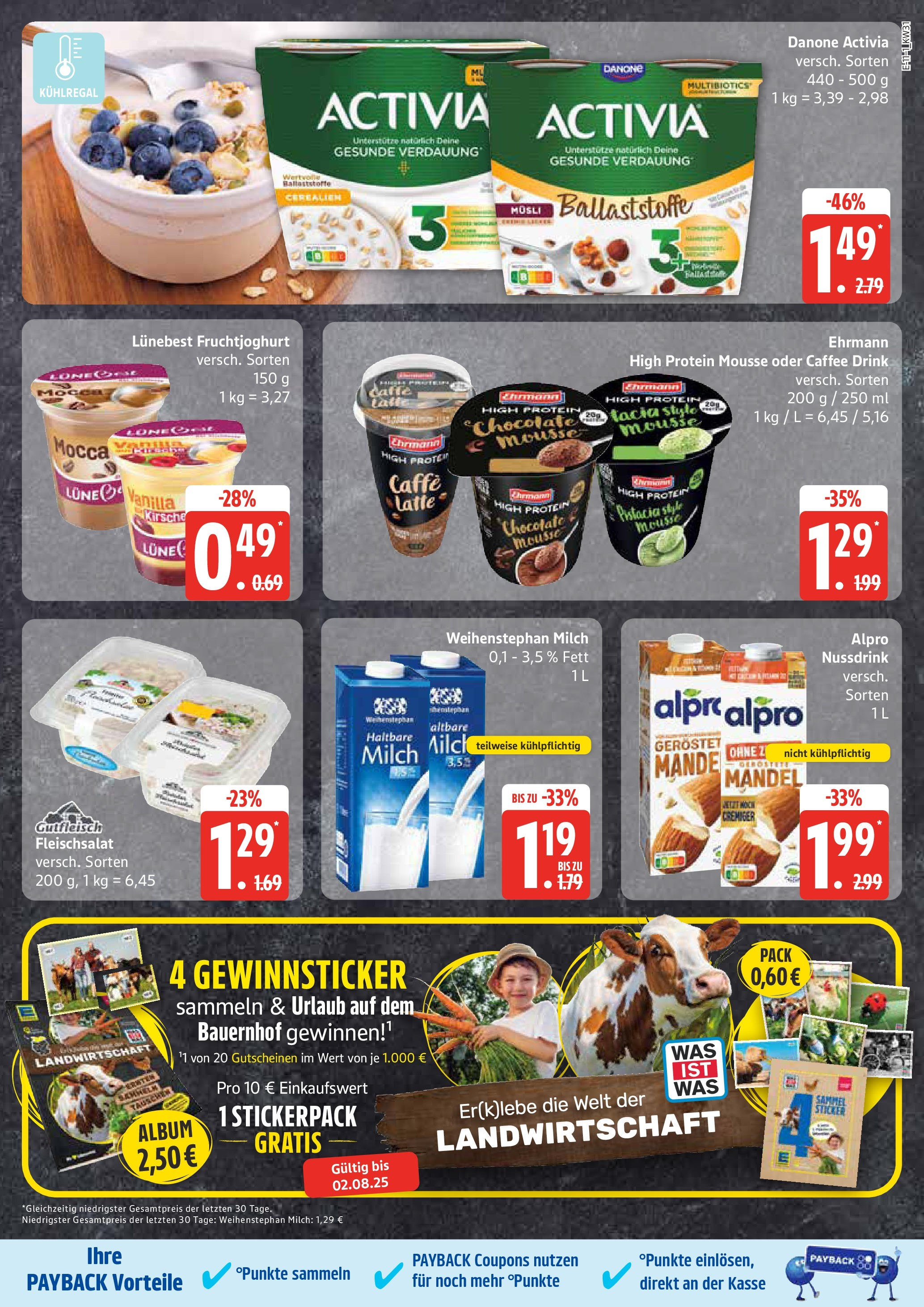 Marktkauf Prospekt Mölln (ab 28.07.2025) » Angebote ab Montag | Seite: 15 | Produkte: Musli, Danone activia, Haltbare milch, Fruchtjoghurt Marktkauf Prospekt Mölln (ab 28.07.2025) » Angebote online | Seite: 15 | Produkte: Musli, Danone activia, Haltbare milch, Fruchtjoghurt
