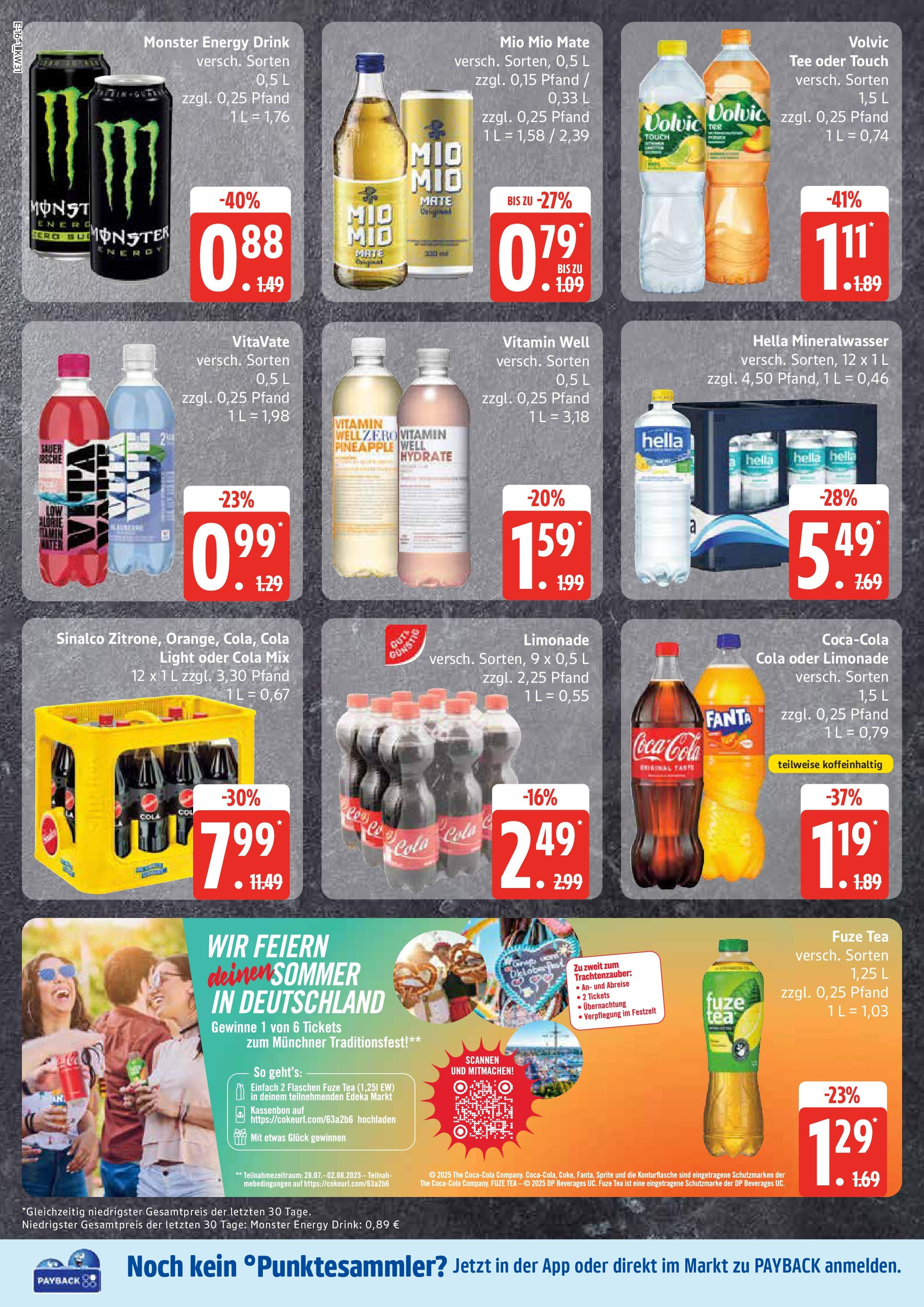 Marktkauf Prospekt Mölln (ab 28.07.2025) » Angebote ab Montag | Seite: 20 | Produkte: Sinalco, Fanta, Limonade, Hella Marktkauf Prospekt Mölln (ab 28.07.2025) » Angebote online | Seite: 20 | Produkte: Sinalco, Fanta, Limonade, Hella