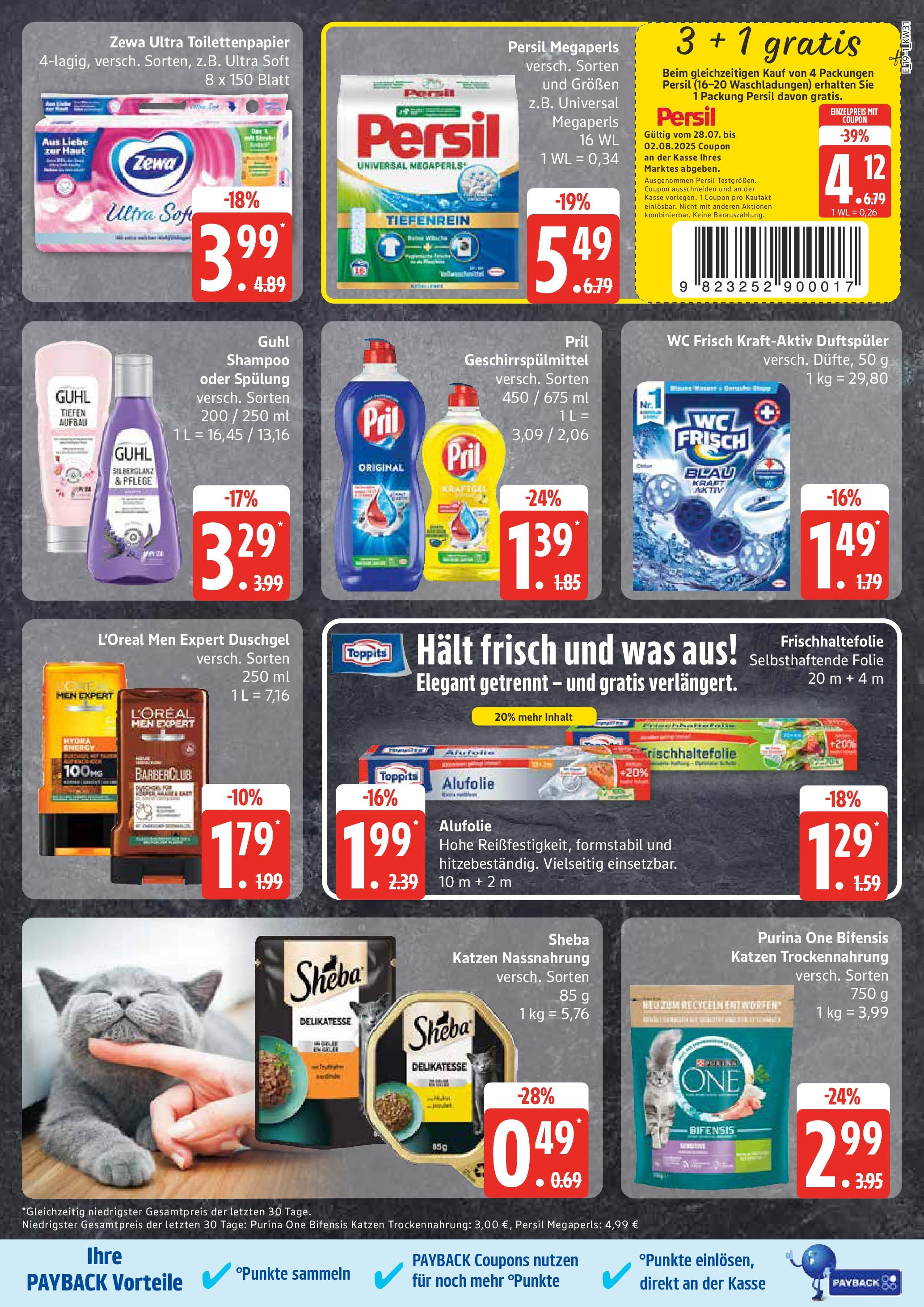Marktkauf Prospekt Mölln (ab 28.07.2025) » Angebote ab Montag | Seite: 23 | Produkte: Zewa, Shampoo, Duschgel, Wc frisch Marktkauf Prospekt Mölln (ab 28.07.2025) » Angebote online | Seite: 23 | Produkte: Zewa, Shampoo, Duschgel, Wc frisch