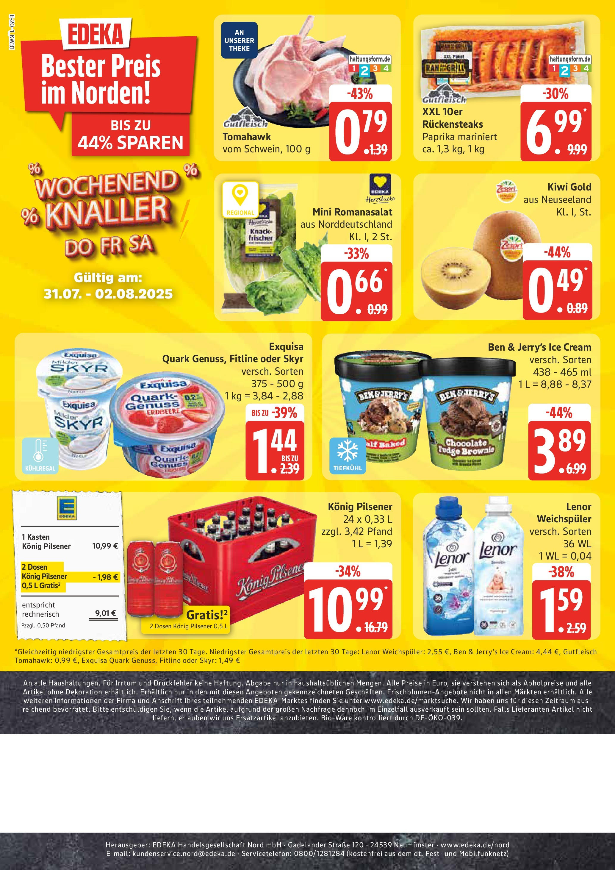 Marktkauf Prospekt Heide (ab 28.07.2025) » Angebote ab Montag | Seite: 24 | Produkte: Lenor, Grill, Quark, Paprika Marktkauf Prospekt Heide (ab 28.07.2025) » Angebote online | Seite: 24 | Produkte: Lenor, Grill, Quark, Paprika