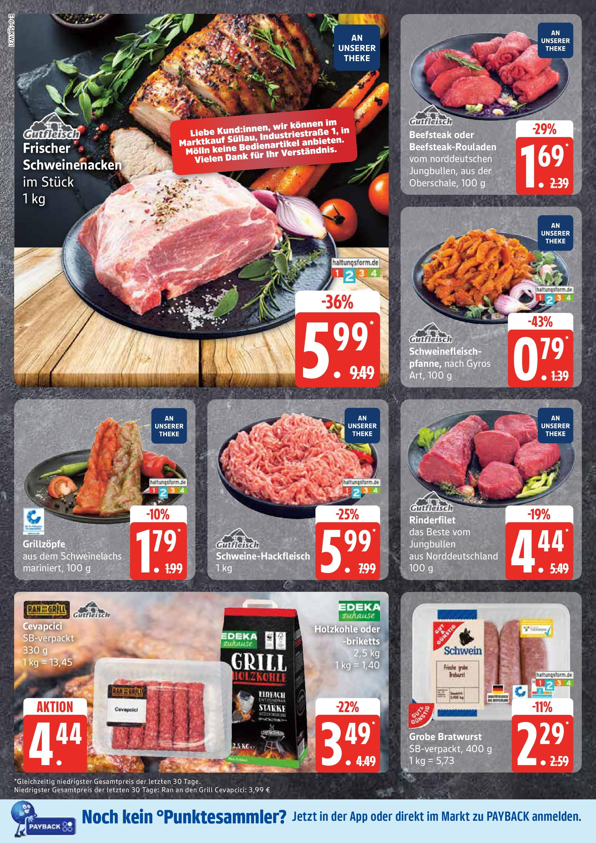 Marktkauf Prospekt Mölln (ab 28.07.2025) » Angebote ab Montag | Seite: 10 | Produkte: Theke, Rinderfilet, Bratwurst, Schweinenacken Marktkauf Prospekt Mölln (ab 28.07.2025) » Angebote online | Seite: 10 | Produkte: Theke, Rinderfilet, Bratwurst, Schweinenacken