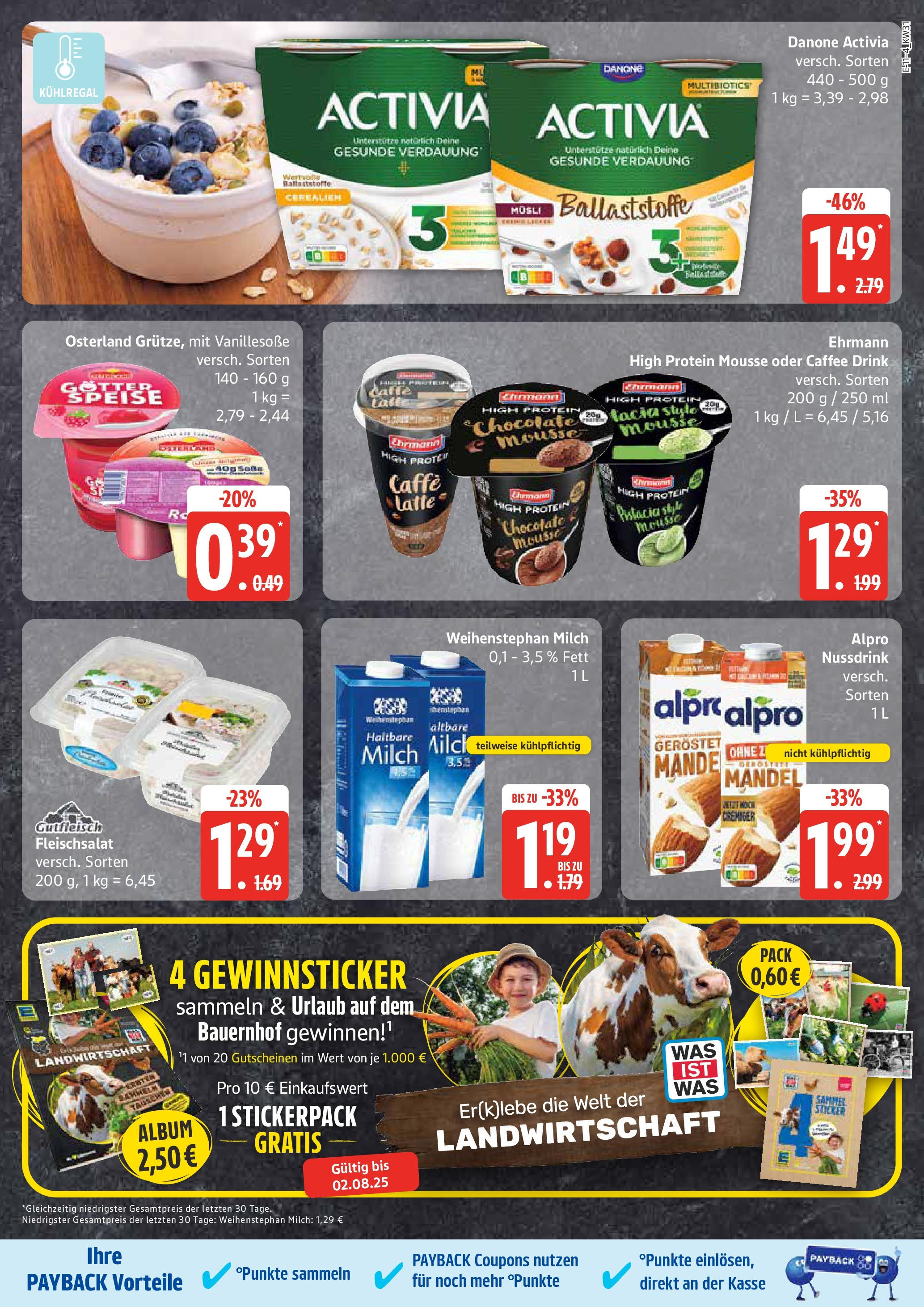 Marktkauf prospekt Grevesmühlen (ab 28.07.2025) » Angebote ab Montag | Seite: 15 | Produkte: Musli, Activia, Milch, Alpro Marktkauf prospekt Grevesmühlen (ab 28.07.2025) » Angebote online | Seite: 15 | Produkte: Musli, Activia, Milch, Alpro