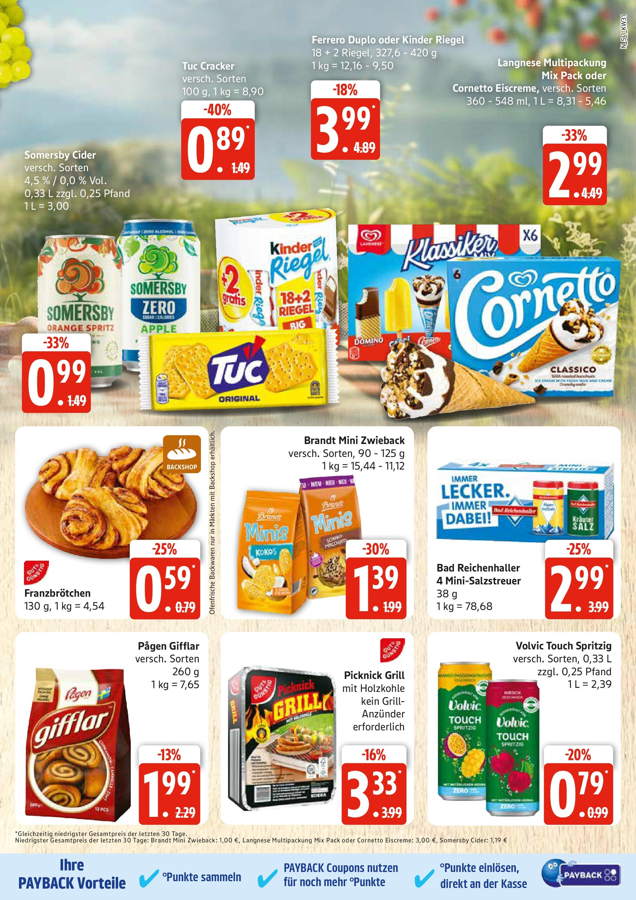 Edeka prospekt Rostock (ab 27.07.2025) » Angebote Online | Seite: 5 | Produkte: Grill, Volvic touch, Eiscreme, Ofenfrische Edeka prospekt Rostock (ab 27.07.2025) » Angebote Online | Seite: 5 | Produkte: Grill, Volvic touch, Eiscreme, Ofenfrische