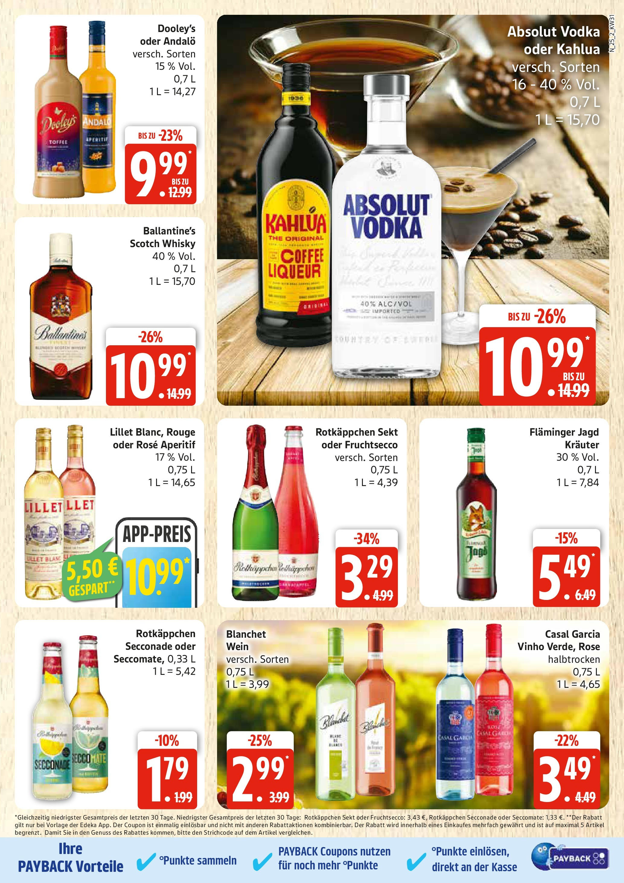 Edeka prospekt Rostock (ab 27.07.2025) » Angebote Online | Seite: 25 | Produkte: Whisky, Rouge, Lillet, Wein Edeka prospekt Rostock (ab 27.07.2025) » Angebote Online | Seite: 25 | Produkte: Whisky, Rouge, Lillet, Wein