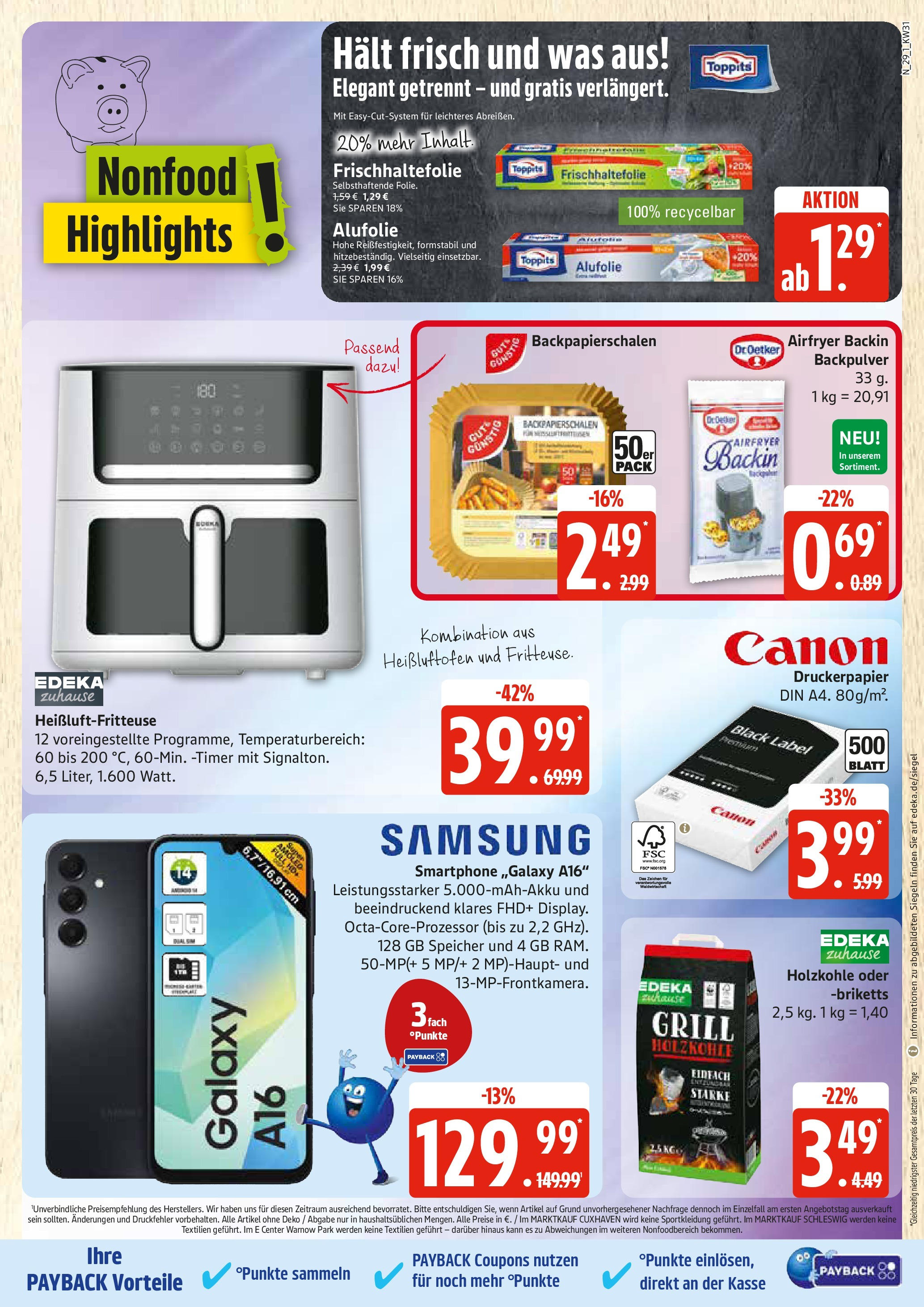 Edeka prospekt Rostock (ab 27.07.2025) » Angebote Online | Seite: 29 | Produkte: Grill, Samsung, Heißluftfritteuse, Smartphone Edeka prospekt Rostock (ab 27.07.2025) » Angebote Online | Seite: 29 | Produkte: Grill, Samsung, Heißluftfritteuse, Smartphone