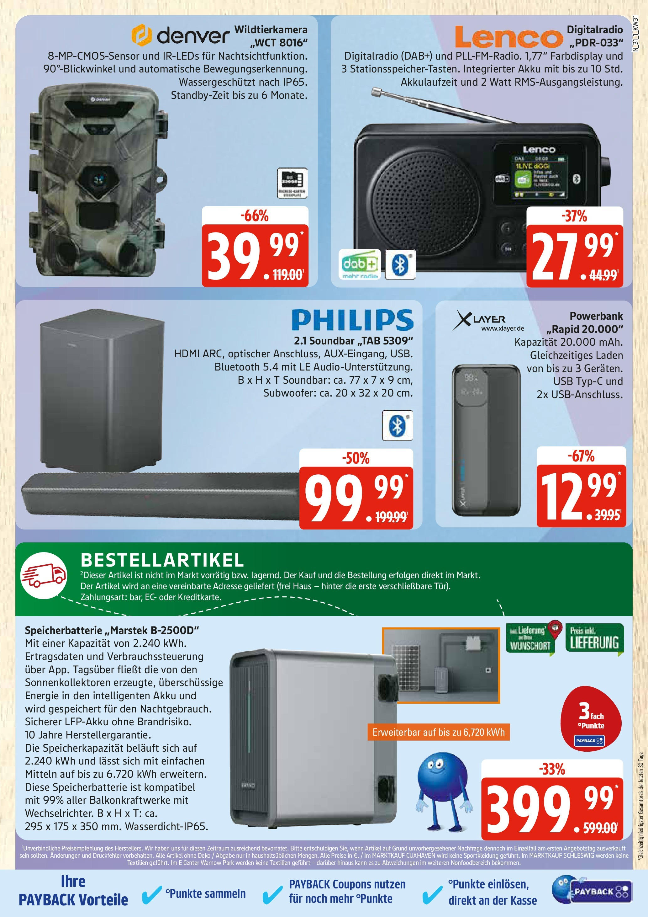 Edeka prospekt Rostock (ab 27.07.2025) » Angebote Online | Seite: 31 | Produkte: Philips, USB, Soundbar, Powerbank Edeka prospekt Rostock (ab 27.07.2025) » Angebote Online | Seite: 31 | Produkte: Philips, USB, Soundbar, Powerbank