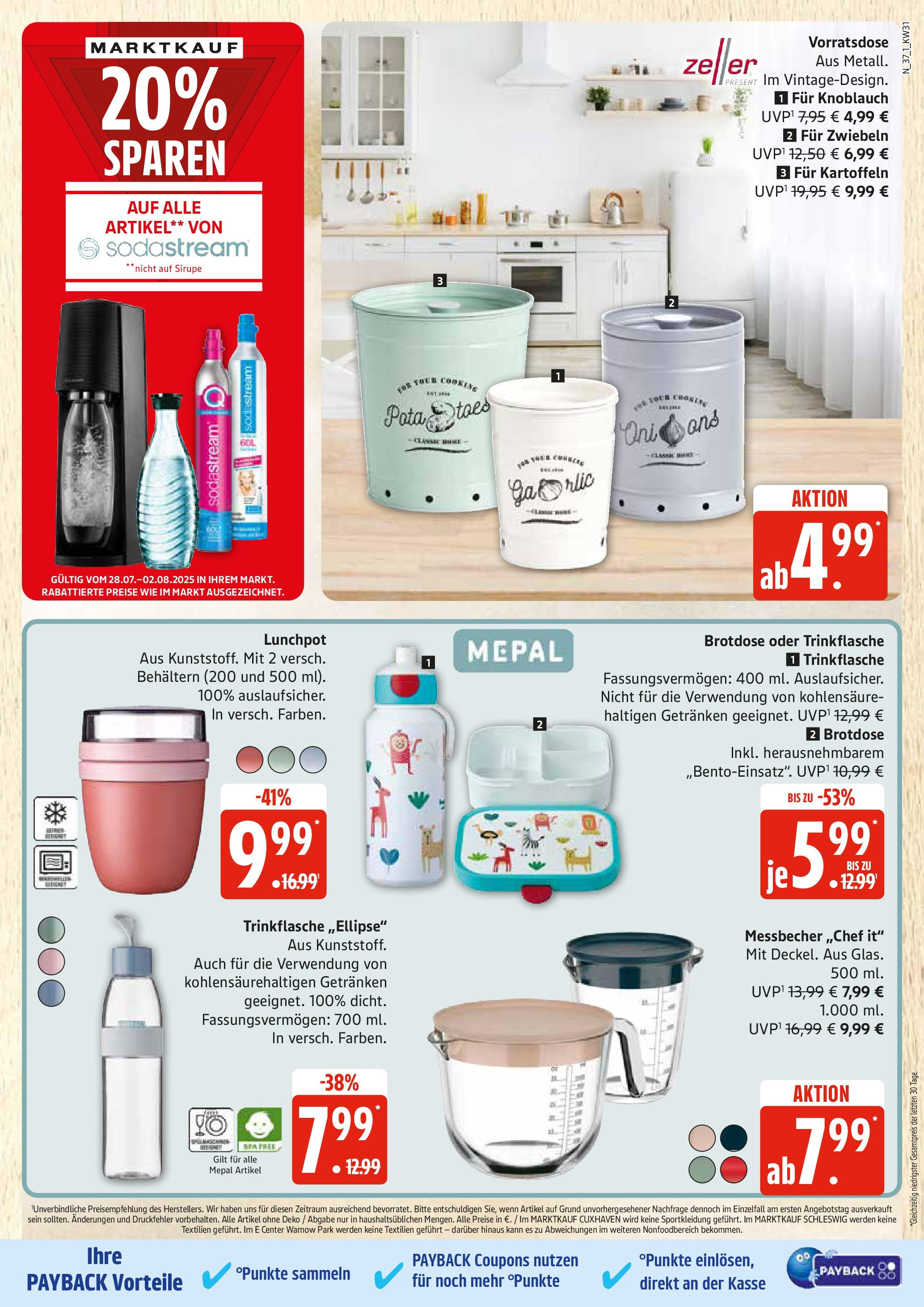 Edeka prospekt Rostock (ab 27.07.2025) » Angebote Online | Seite: 37 | Produkte: Kartoffeln, Zwiebeln, Knoblauch, Sodastream Edeka prospekt Rostock (ab 27.07.2025) » Angebote Online | Seite: 37 | Produkte: Kartoffeln, Zwiebeln, Knoblauch, Sodastream