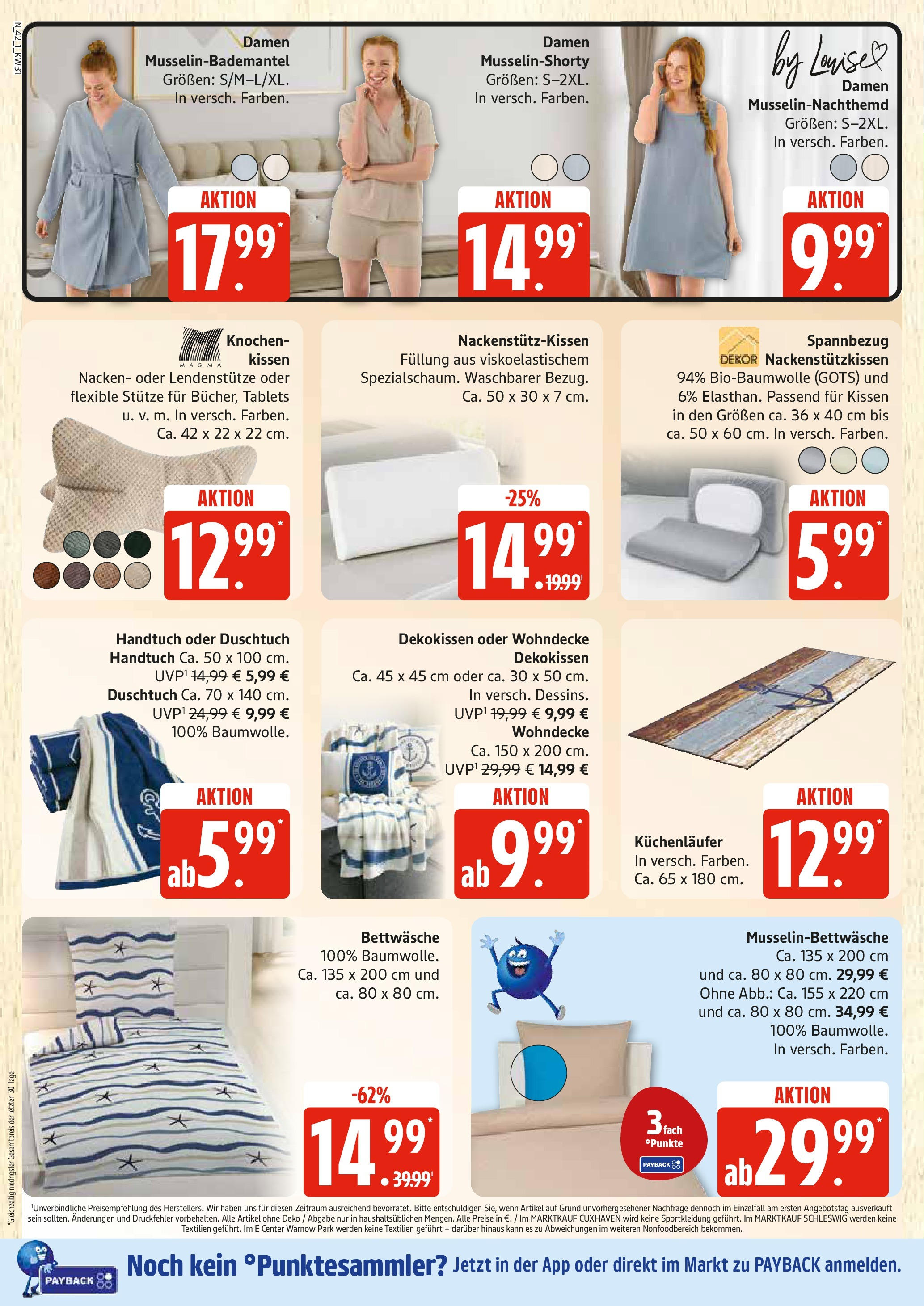Edeka prospekt Rostock (ab 27.07.2025) » Angebote Online | Seite: 42 | Produkte: Kissen, Bettwäsche Edeka prospekt Rostock (ab 27.07.2025) » Angebote Online | Seite: 42 | Produkte: Kissen, Bettwäsche