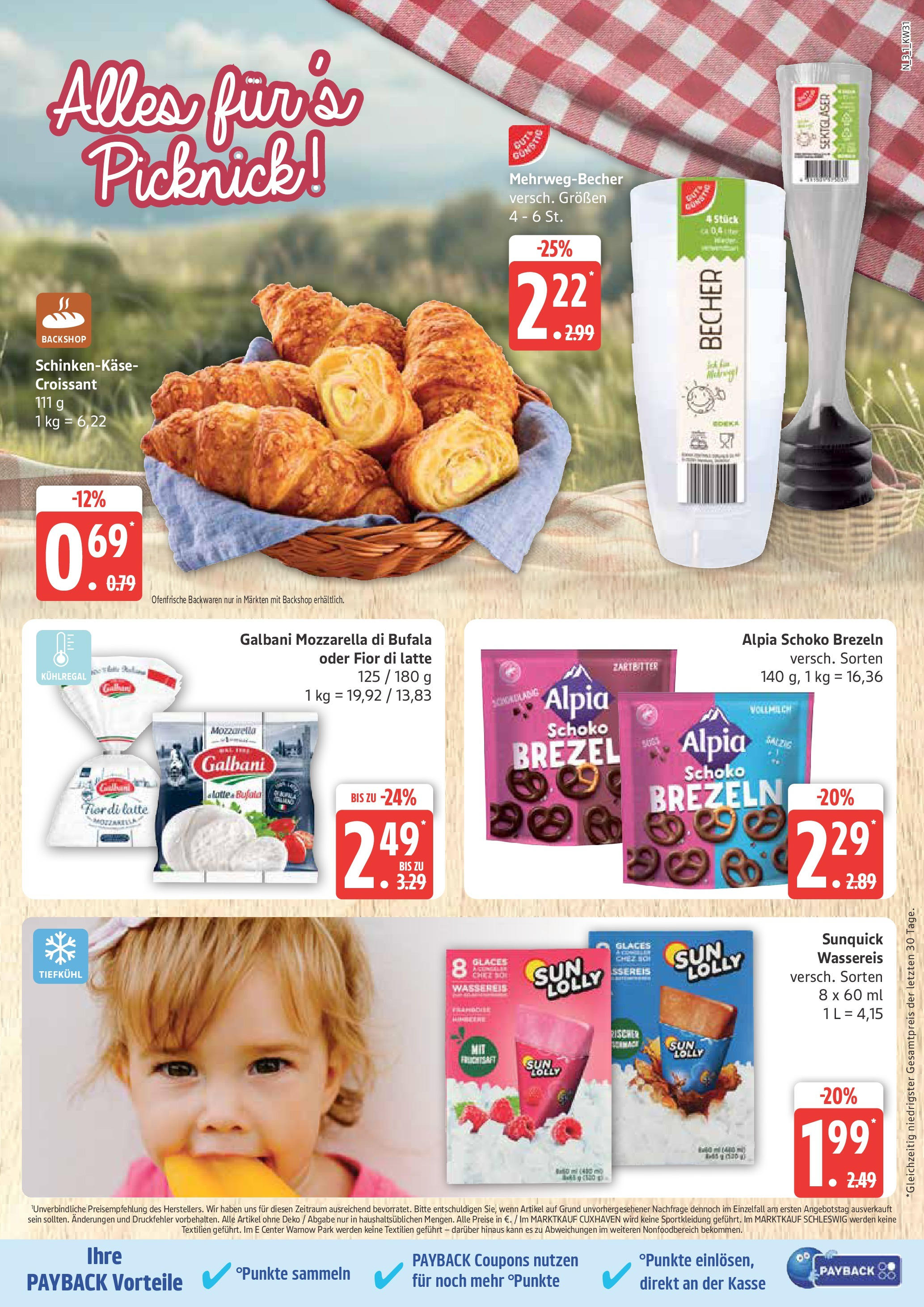 Marktkauf Prospekt Cuxhaven, Buxtehude (ab 28.07.2025) » Angebote ab Montag | Seite: 3 | Produkte: Mozzarella, Ofenfrische, Croissant, Fruchtsaft Marktkauf Prospekt Cuxhaven, Buxtehude (ab 28.07.2025) » Angebote online | Seite: 3 | Produkte: Mozzarella, Ofenfrische, Croissant, Fruchtsaft